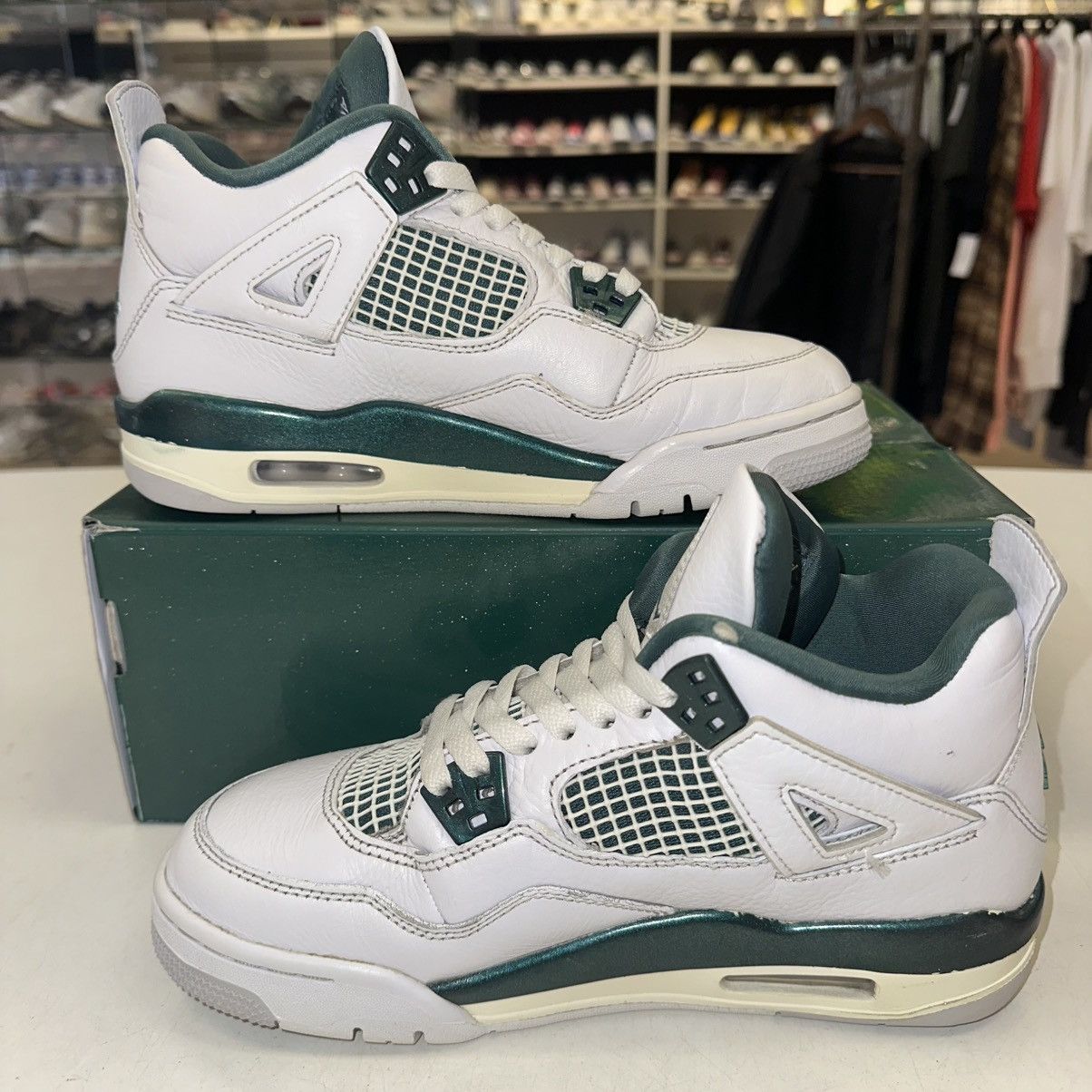Nike Size 6Y (7.5W) - Nike Air Jordan 4 Retro Oxidized Green Size US 7.5 / IT 37.5 - 2 Thumbnail