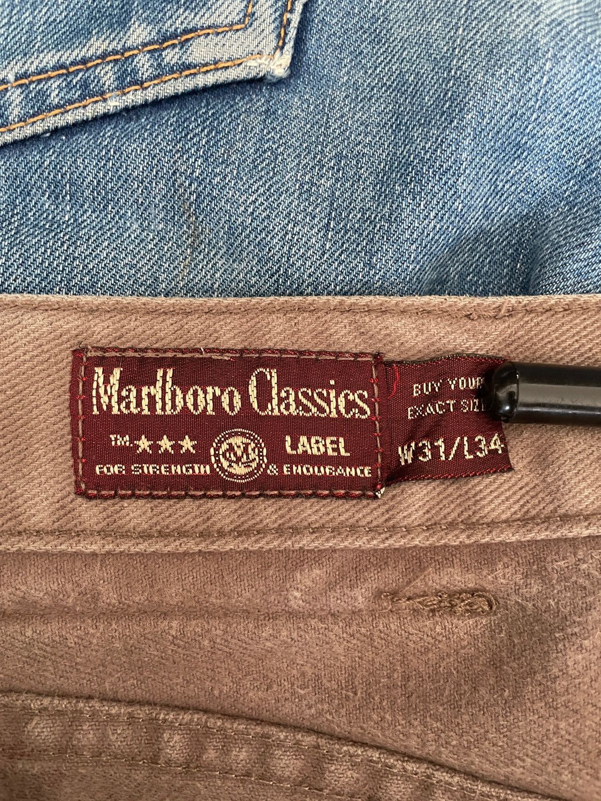 Marlboro Classics Vintage Marlboro Classics heavy denim workwear pants Size US 31 - 6 Thumbnail