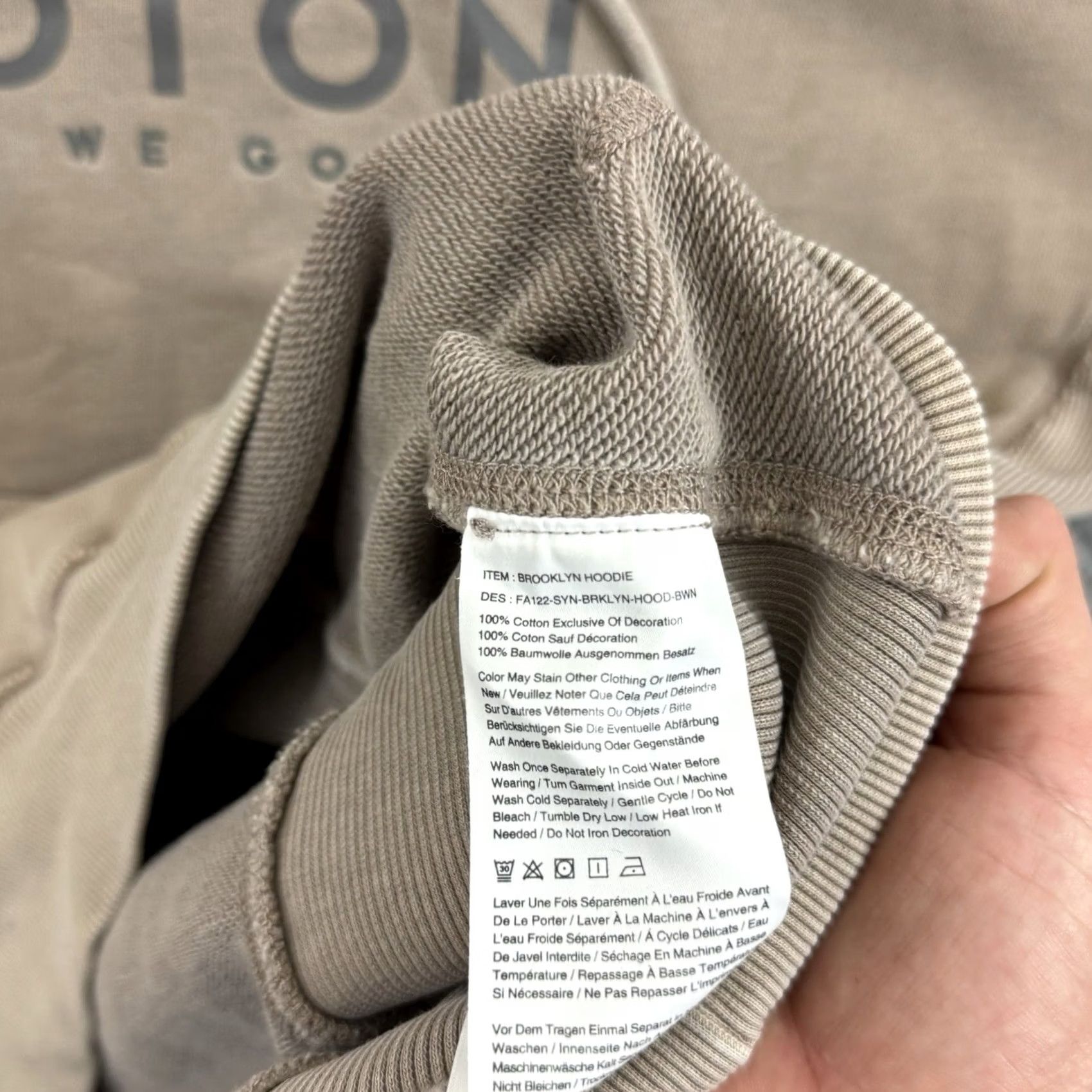 Vintage Peloton Hoodie Mens Small Beige Brooklyn Pullover French Terry Active Logo Hooded Sweatshirt Size US S / EU 44-46 / 1 - 7 Thumbnail