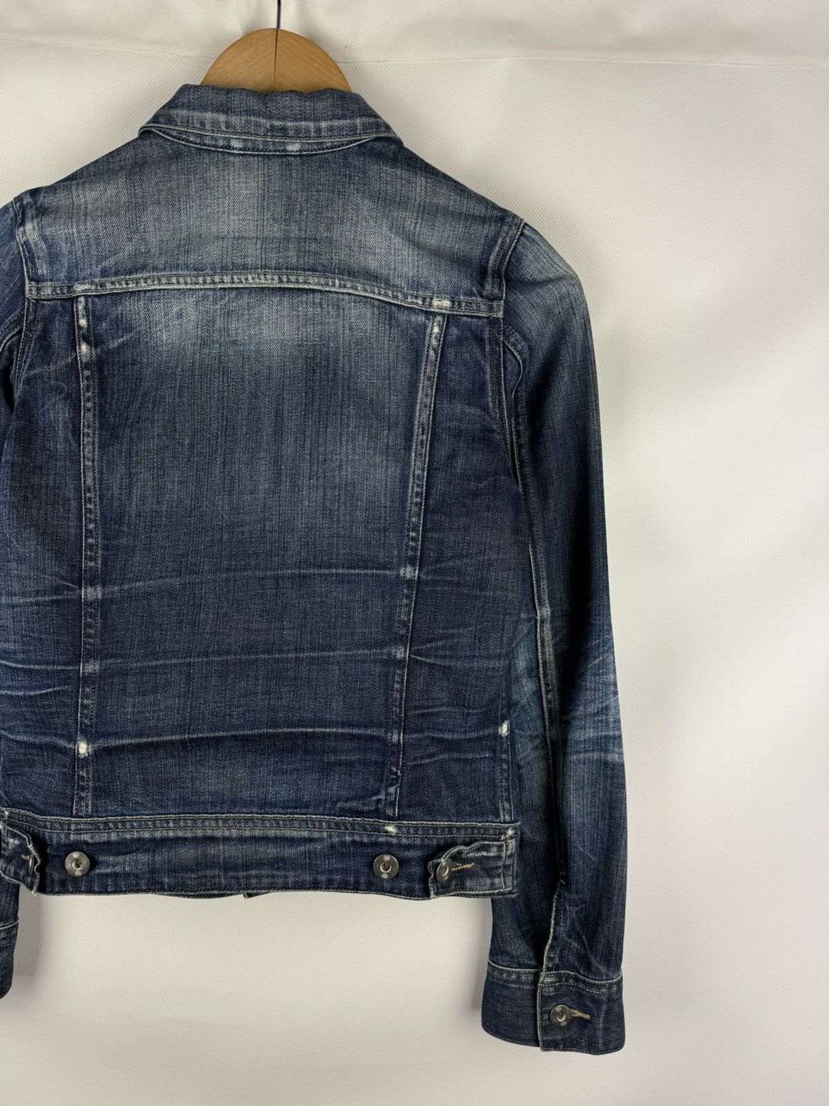 G-Star G Star Raw Ladie Slim Tailor Denim Distressed Trucker Jacket Size S / US 4 / IT 40 - 15 Thumbnail