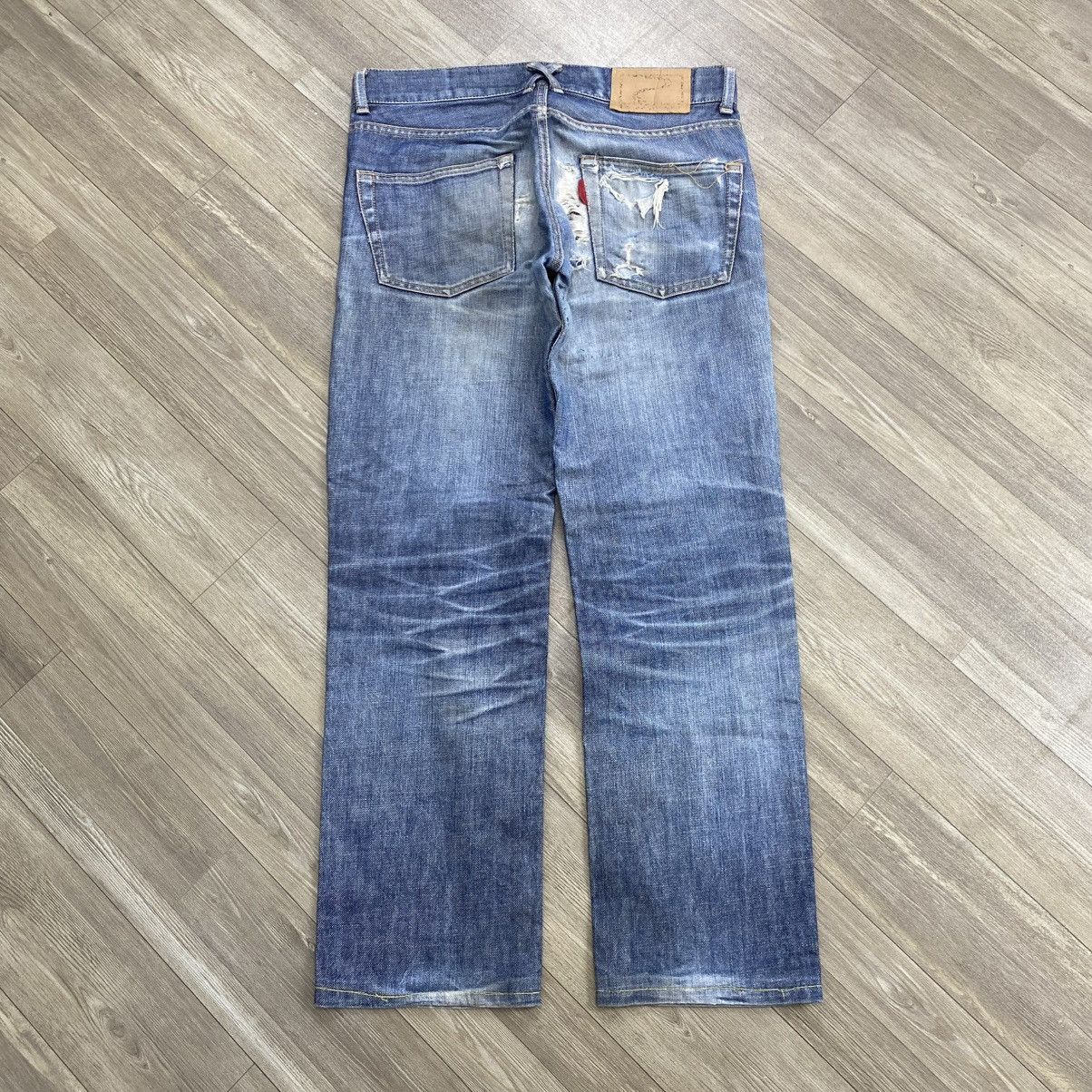 Beauty Beast 90s Beauty Beast Distressed Punk Lgb Goa Grunge Denim Pants Size US 32 / EU 48 - 22 Thumbnail