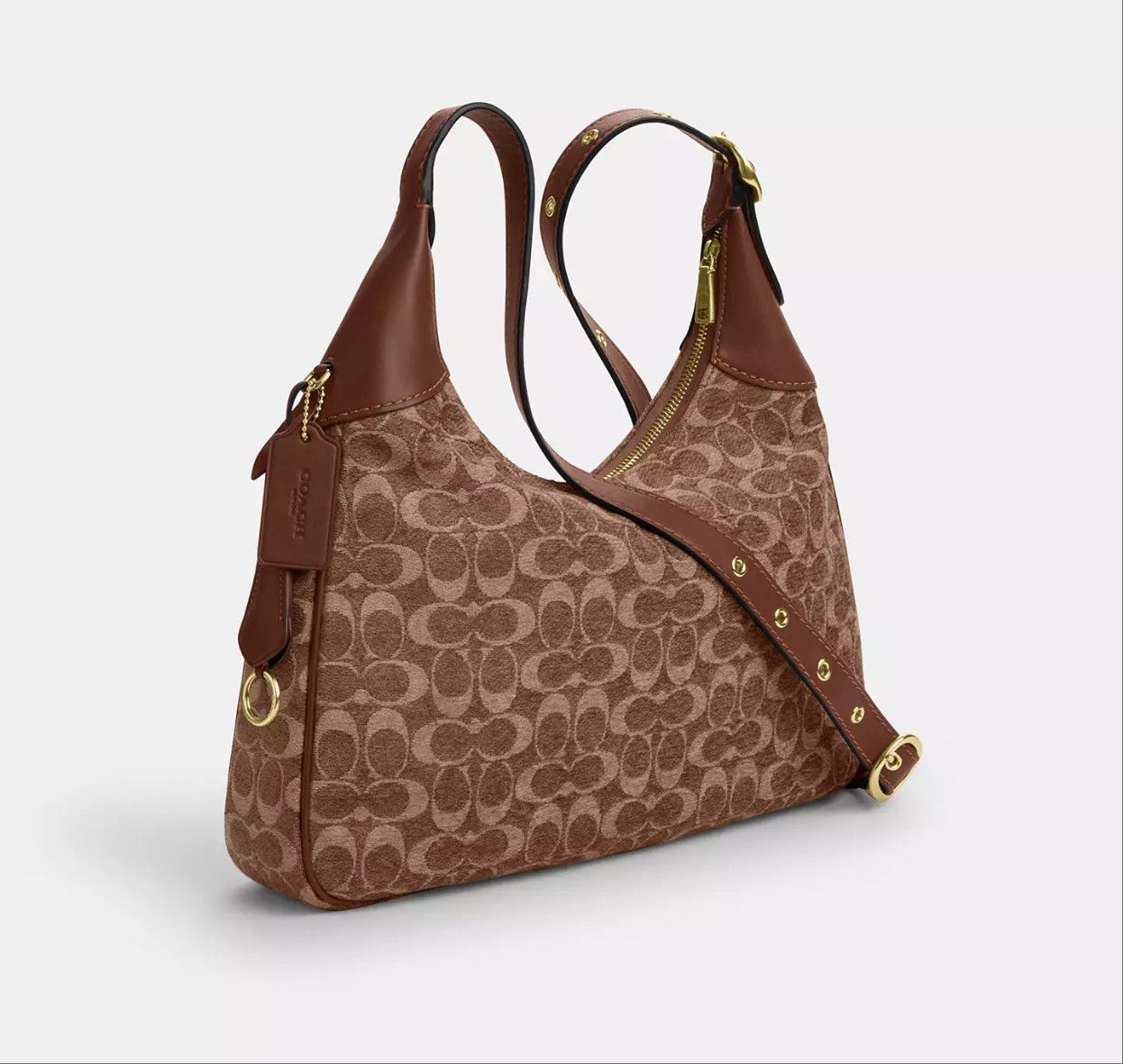 Coach Ella Shoulder Bag In Signature Chenille CCE49 Size ONE SIZE - 12 Thumbnail