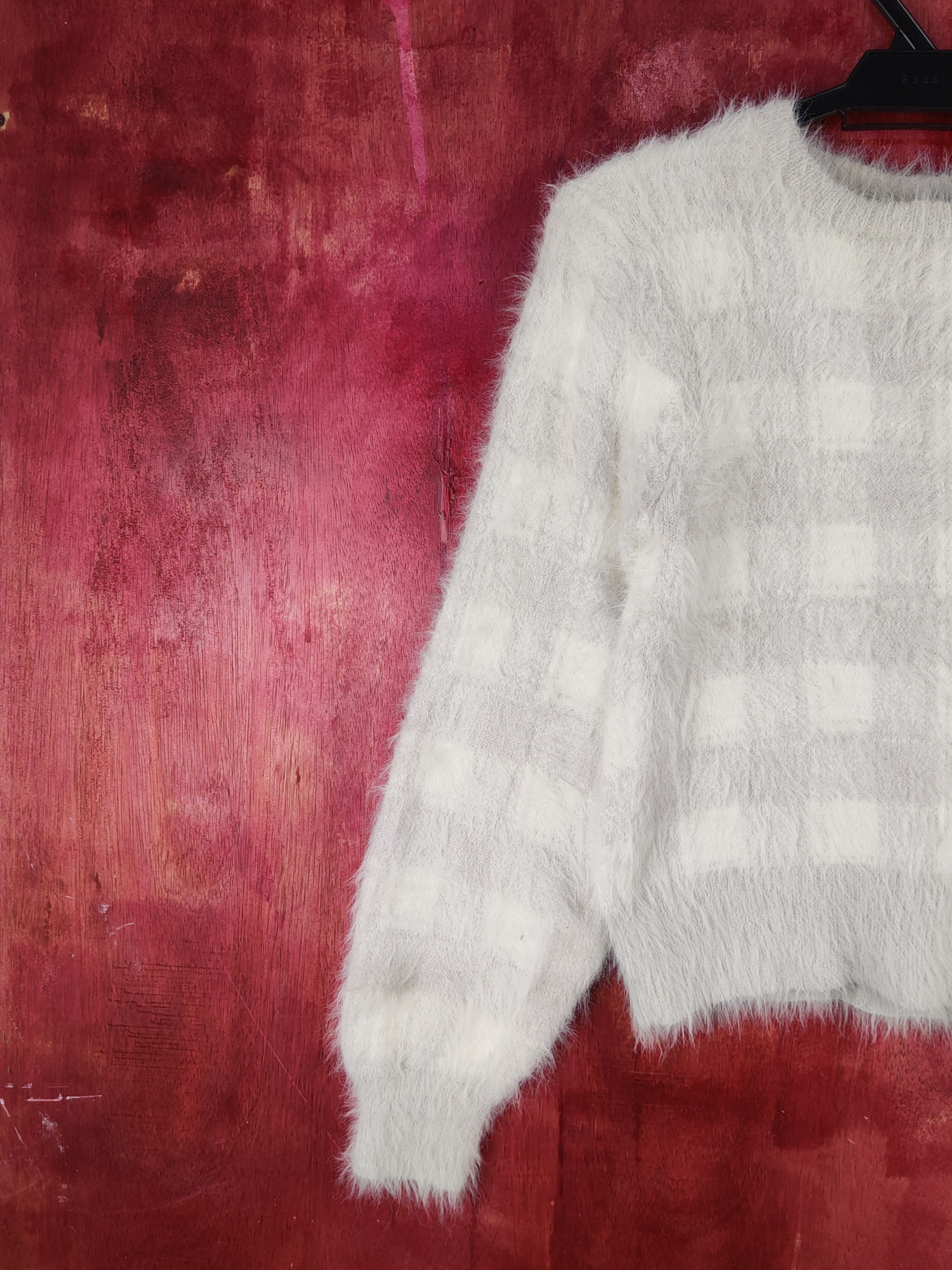 Homespun Knitwear × Japanese Brand × Vintage Archives Light Purple Shag Shaggy Fur Mohair Knitwear #S1997 Size M / US 6-8 / IT 42-44 - 3 Thumbnail