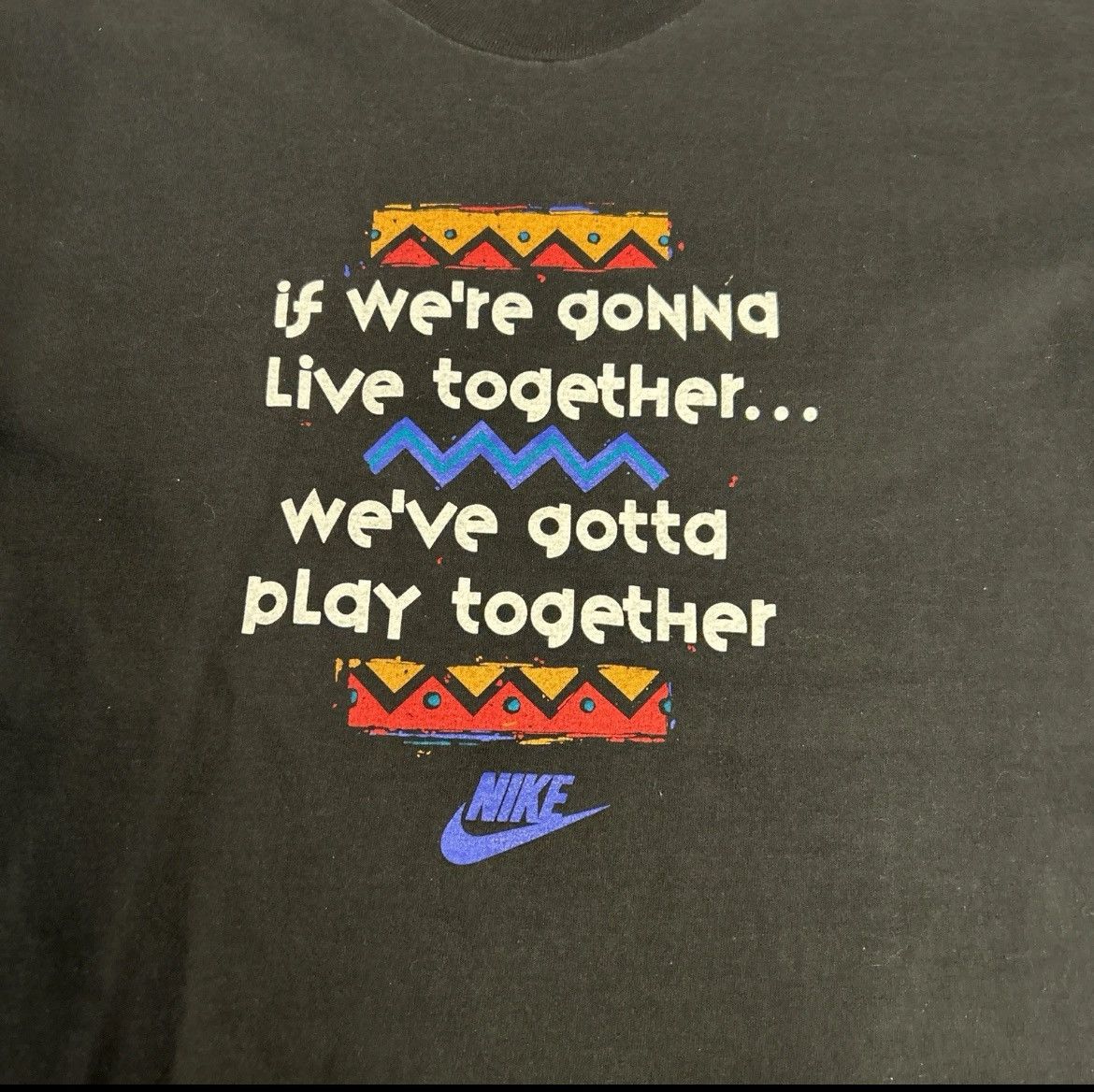 Nike Vintage 90s Nike Spike Lee Urban Jungle Gym Shirt Size US L / EU 52-54 / 3 - 2 Thumbnail