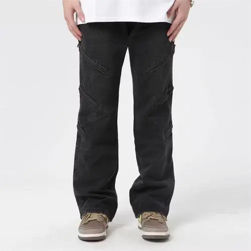 Vintage punk flared cargo jeans Size US 32 / EU 48 - 2 Thumbnail