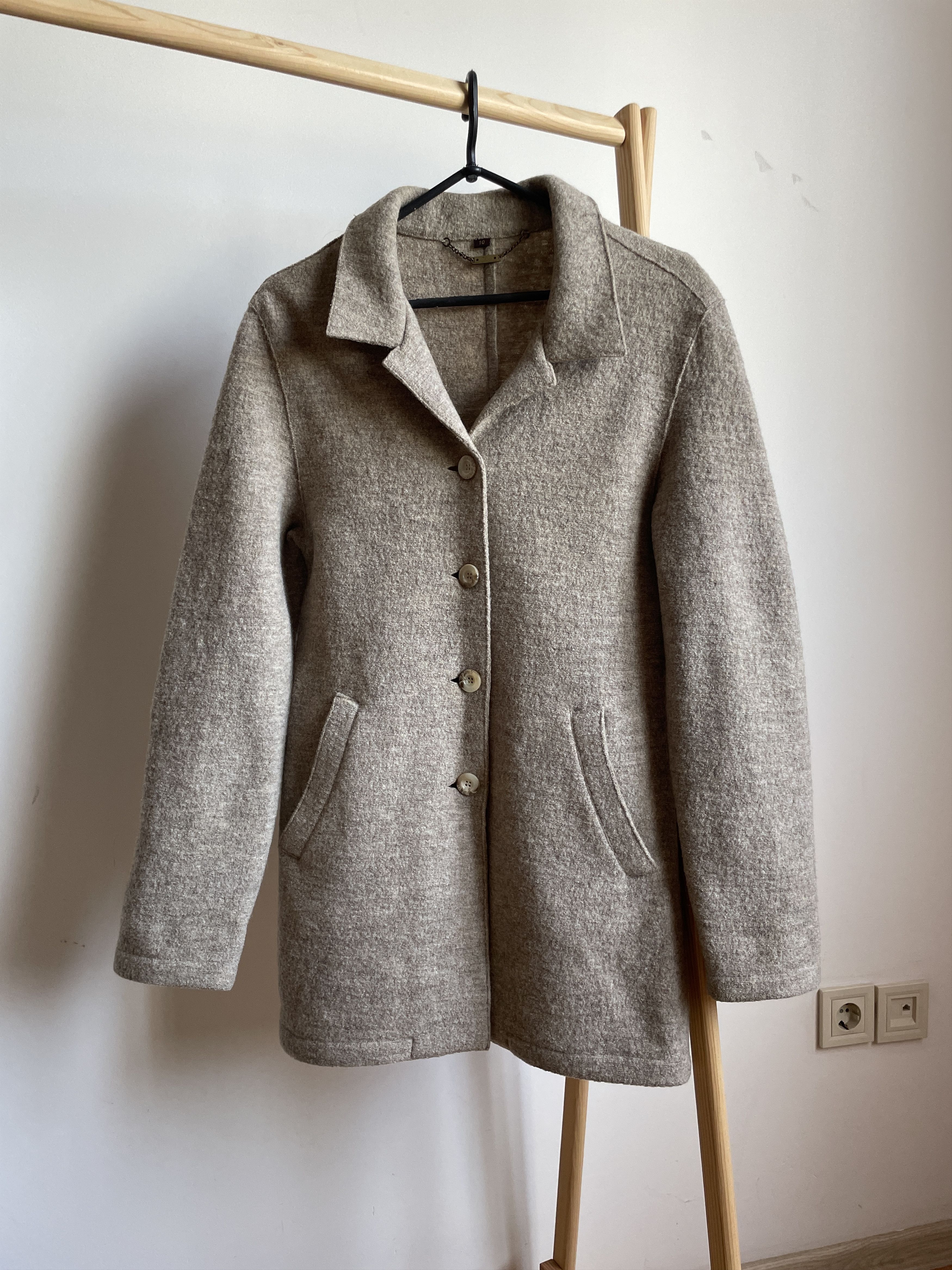Mulberry Mulberry Womens Brushed Wool Unlined Coat Size UK 10 Size M / US 6-8 / IT 42-44 - 1 Thumbnail
