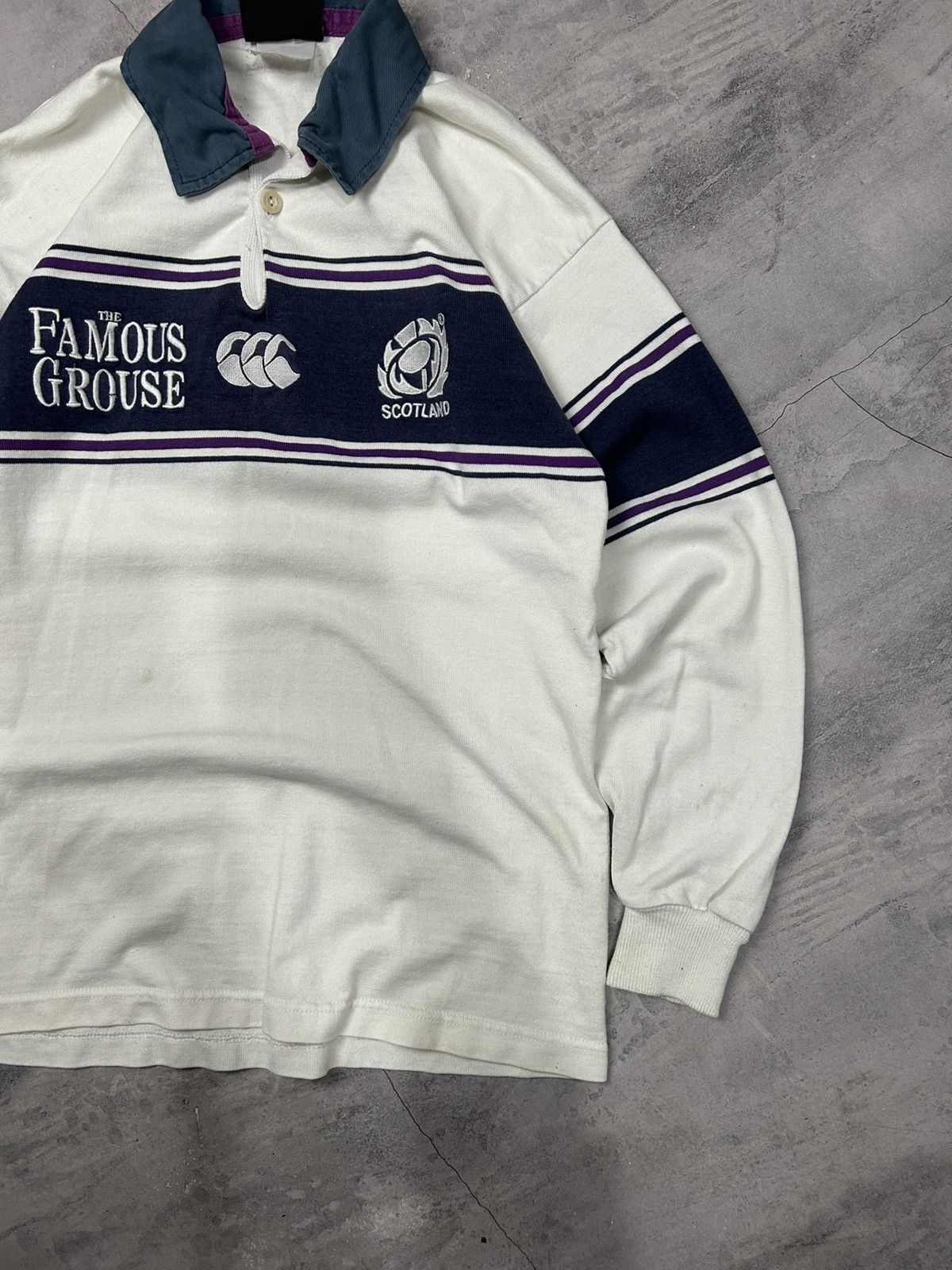 Canterbury of New Zealand Canterbury Scotland Vintage Rare Rugby Jersey Size S M Size US S / EU 44-46 / 1 - 3 Thumbnail