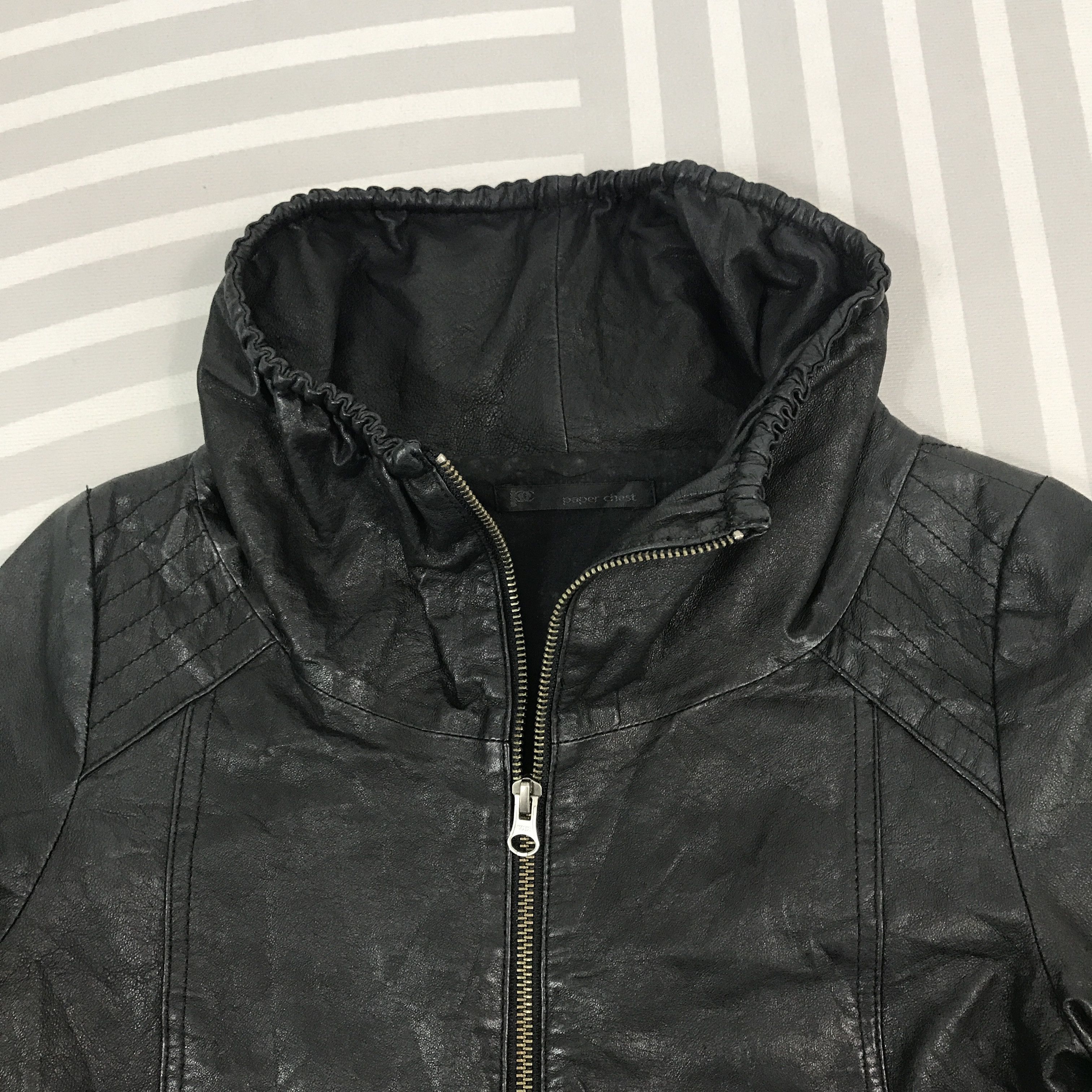 Japanese Brand × Vintage Japan design Paper chest Leather jacket ifsixwasnine style Size US S / EU 44-46 / 1 - 8 Thumbnail