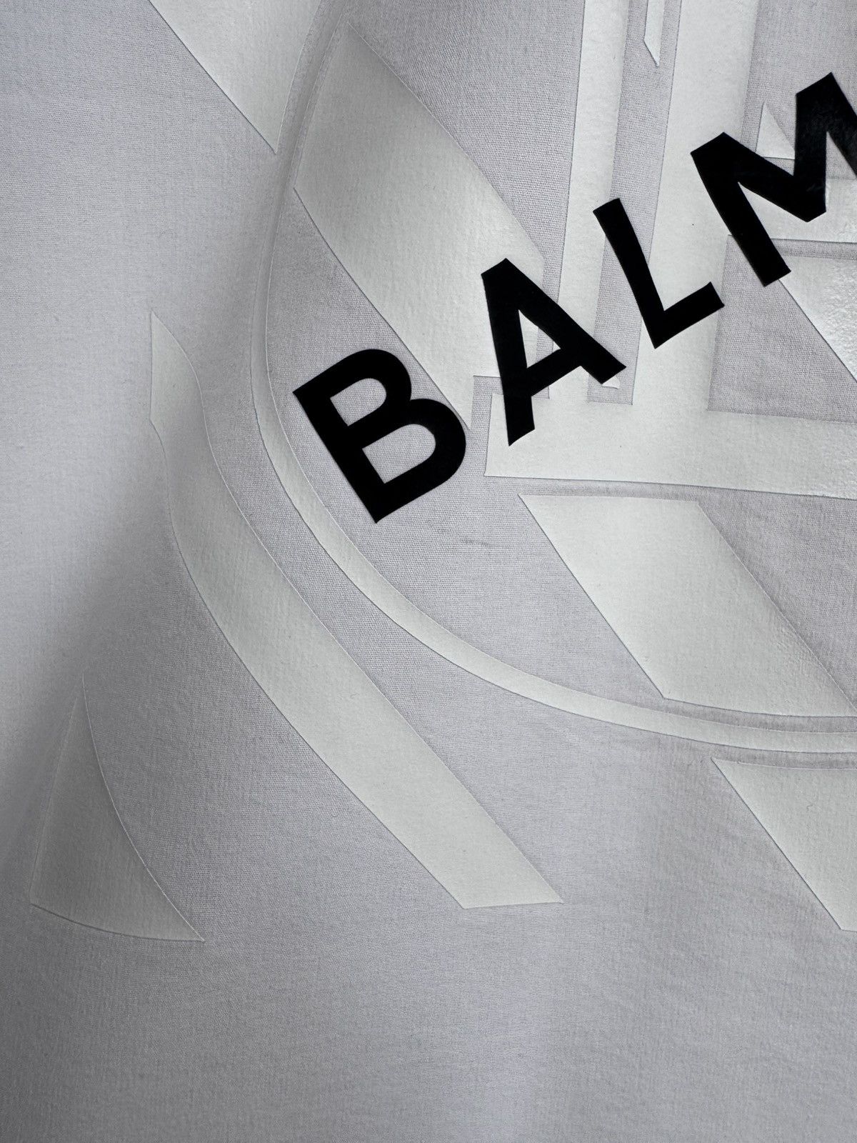 Balmain Balmain Paris White Button Up Shirt T Shirt Tee Big Logo Size US M / EU 48-50 / 2 - 19 Thumbnail