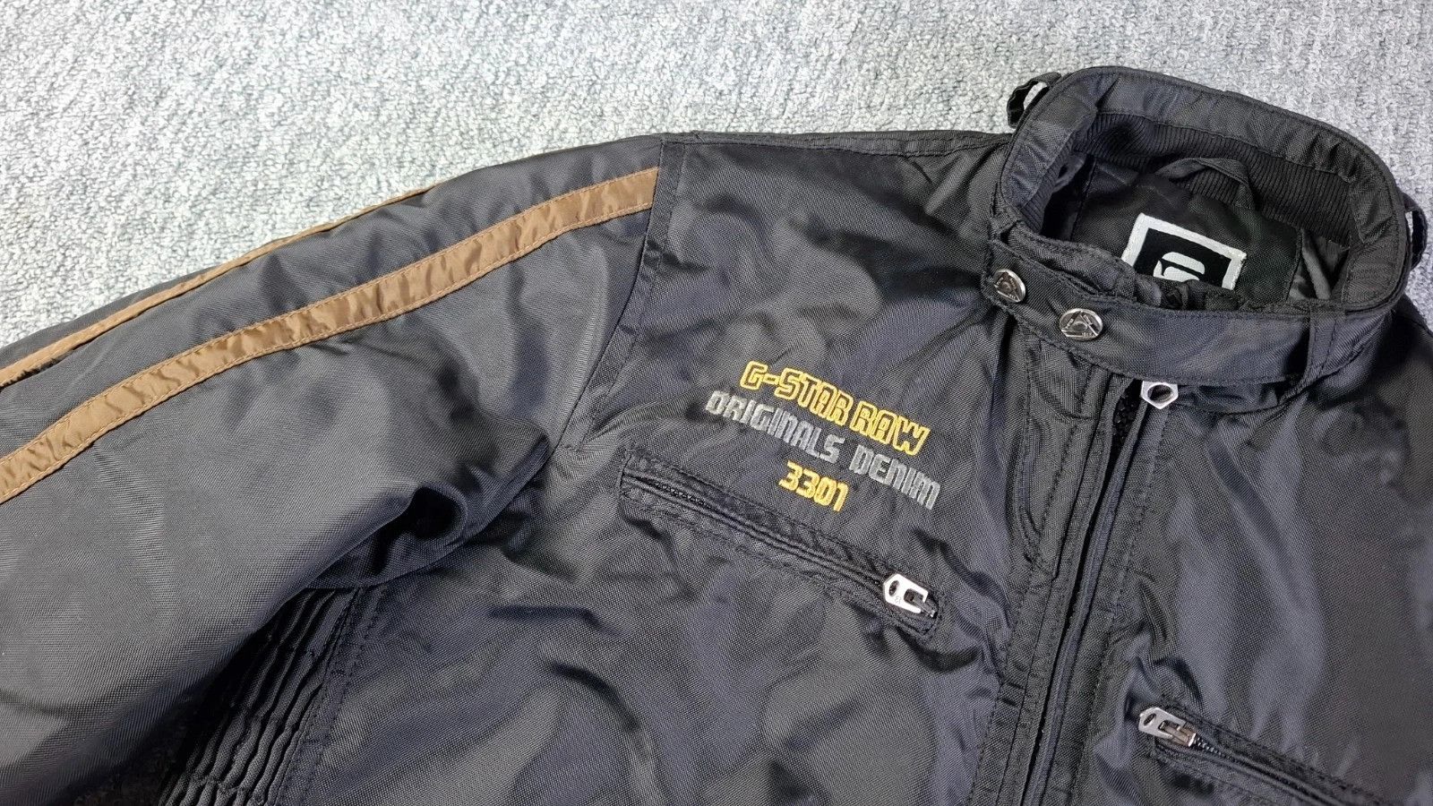G-Star G-Star RAW Racing Biker Jacket Quilted Lined Black M Size US L / EU 52-54 / 3 - 12 Thumbnail