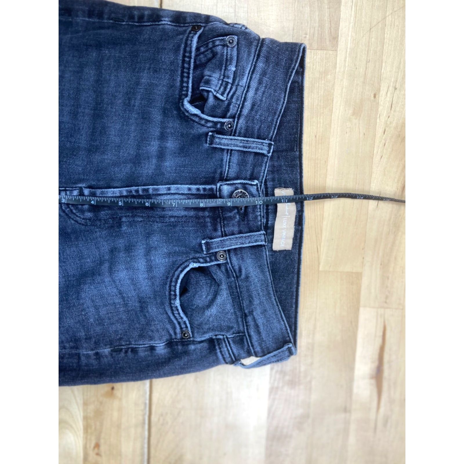 7 For All Mankind VINTAGE 7 For All Mankind Josefina Jeans Womens Slim Skinny Black 25 Denim Dark Casual Size 42" / US 20 - 5 Thumbnail