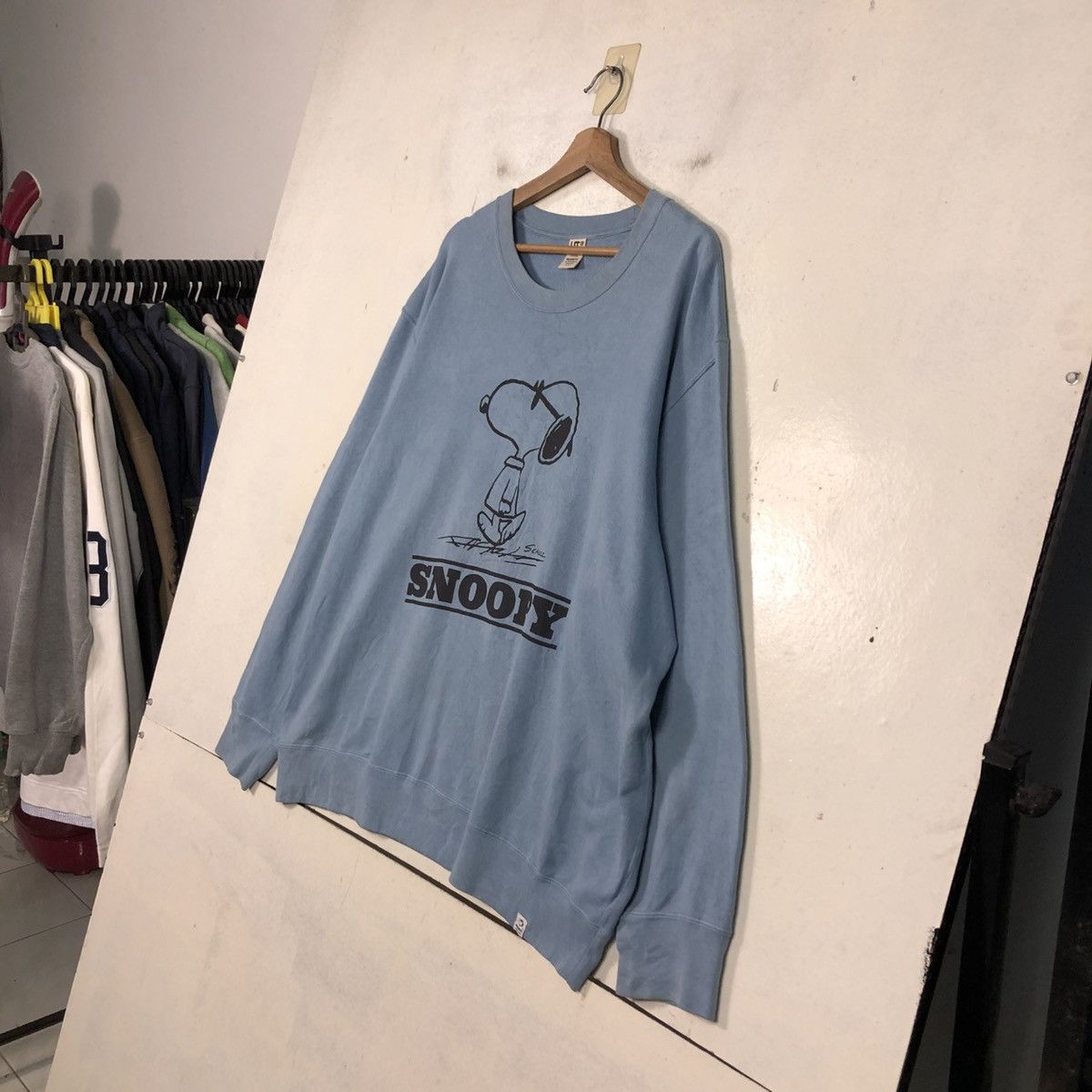 Japanese Brand 📌Vintage Sweatshirt Snoopy Big Logo Size US XXL / EU 58 / 5 - 4 Thumbnail