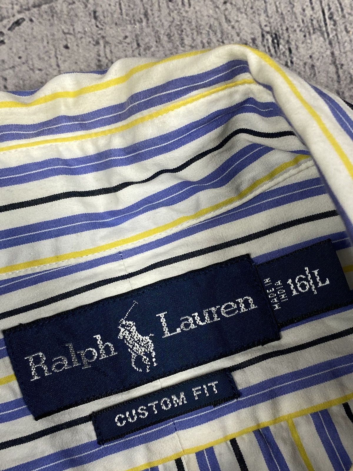Polo Ralph Lauren Vintage Polo Ralph Lauren Designer Striped Button Up Shirt Size US L / EU 52-54 / 3 - 7 Thumbnail