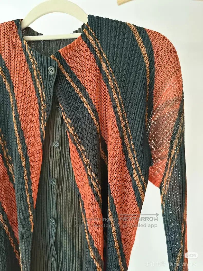 Issey Miyake Issey Miyake Double Mesh Cardigan Size L / US 10 / IT 46 - 2 Thumbnail
