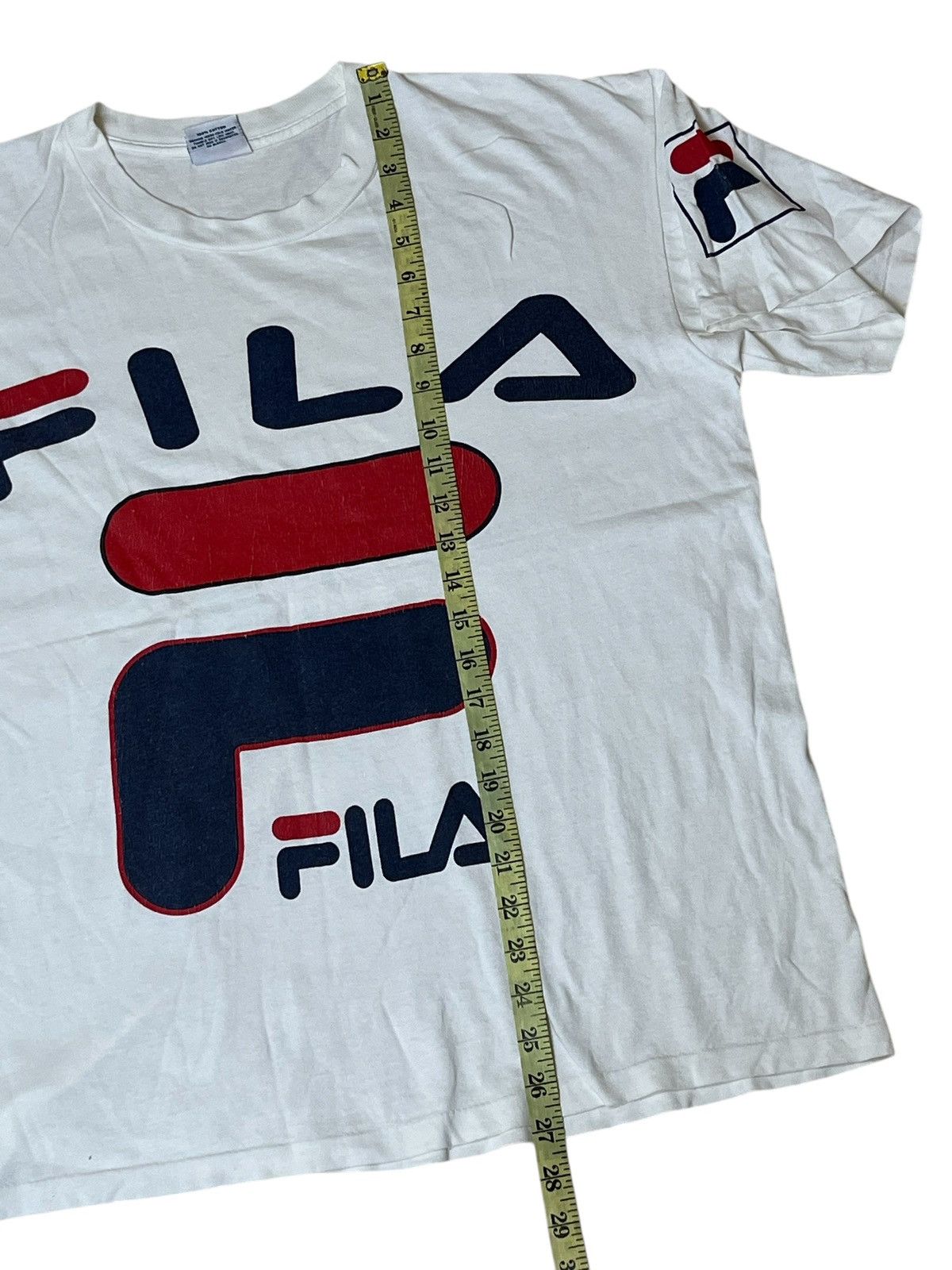 Fila ARCHIVE VINTAGE 90s FILA BIG LOGO SPELLOUT TEE SHIRT Size US L / EU 52-54 / 3 - 11 Thumbnail