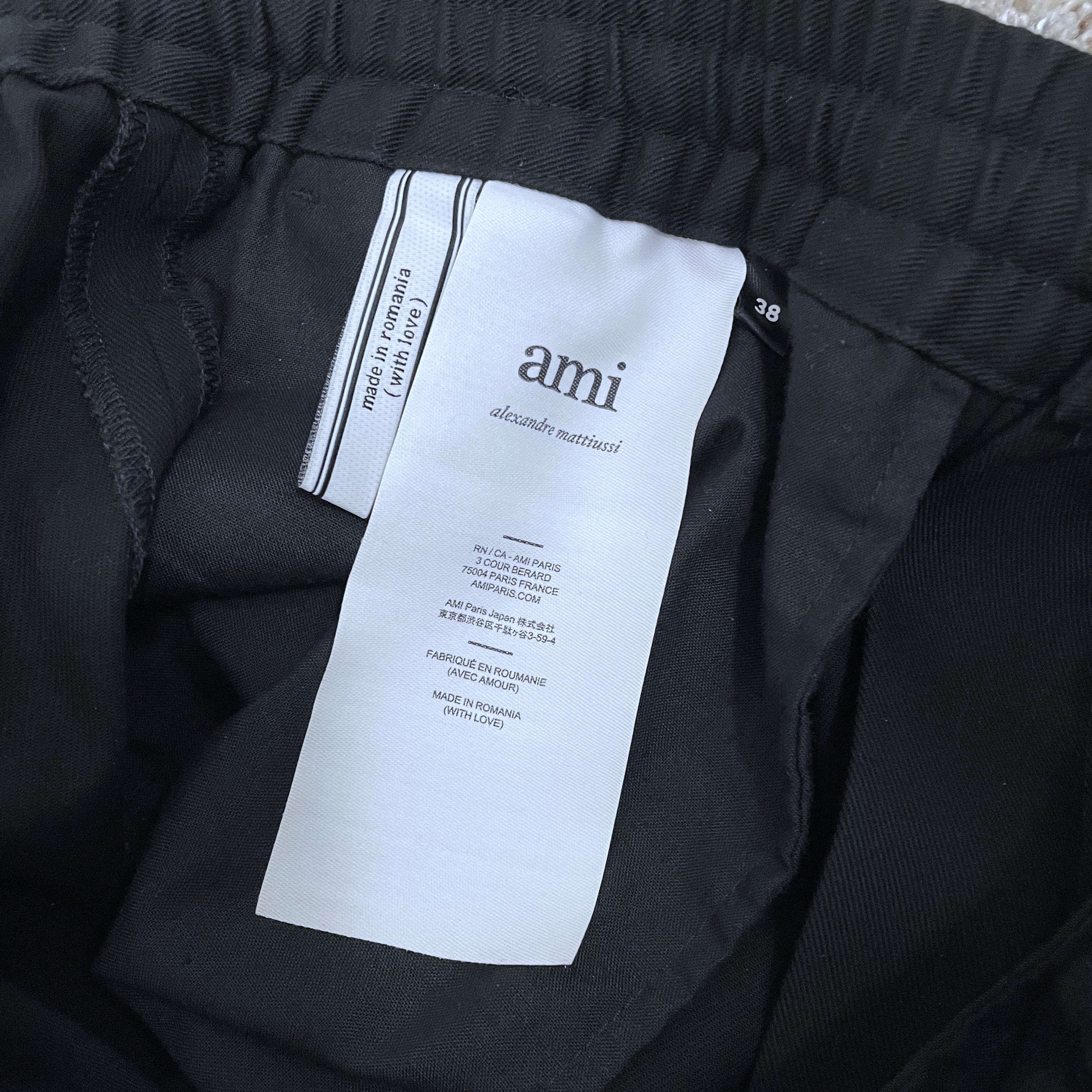 AMI Cropped Elasticated Trousers Size US 30 / EU 46 - 4 Thumbnail