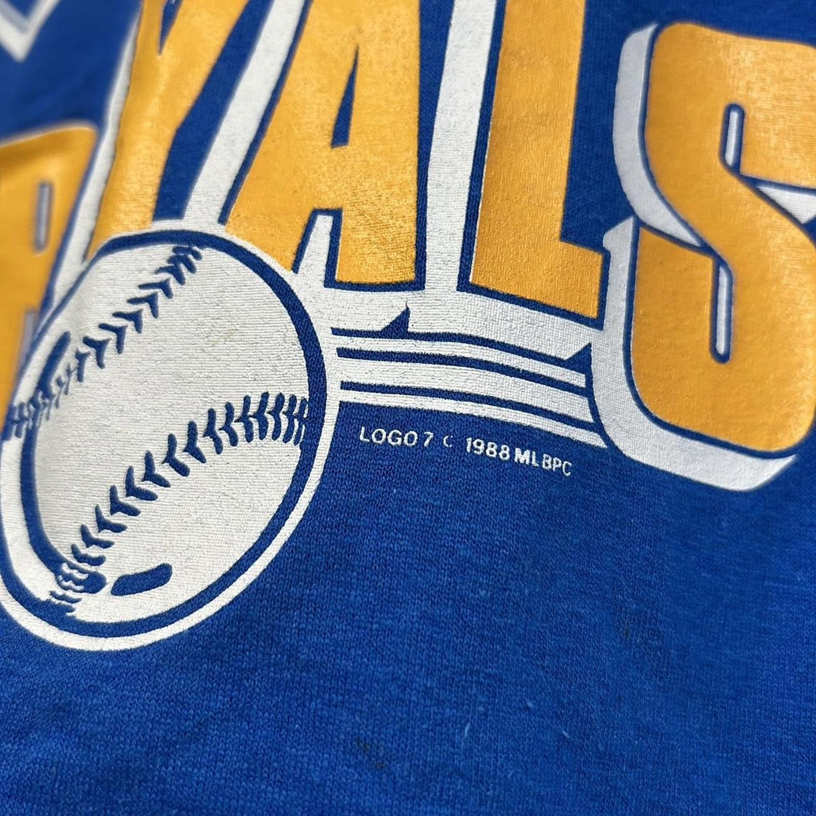 Logo 7 1988 Kansas City Royals Logo 7 Baseball Tee Size Youth Large Size US XXS / EU 40 - 2 Thumbnail