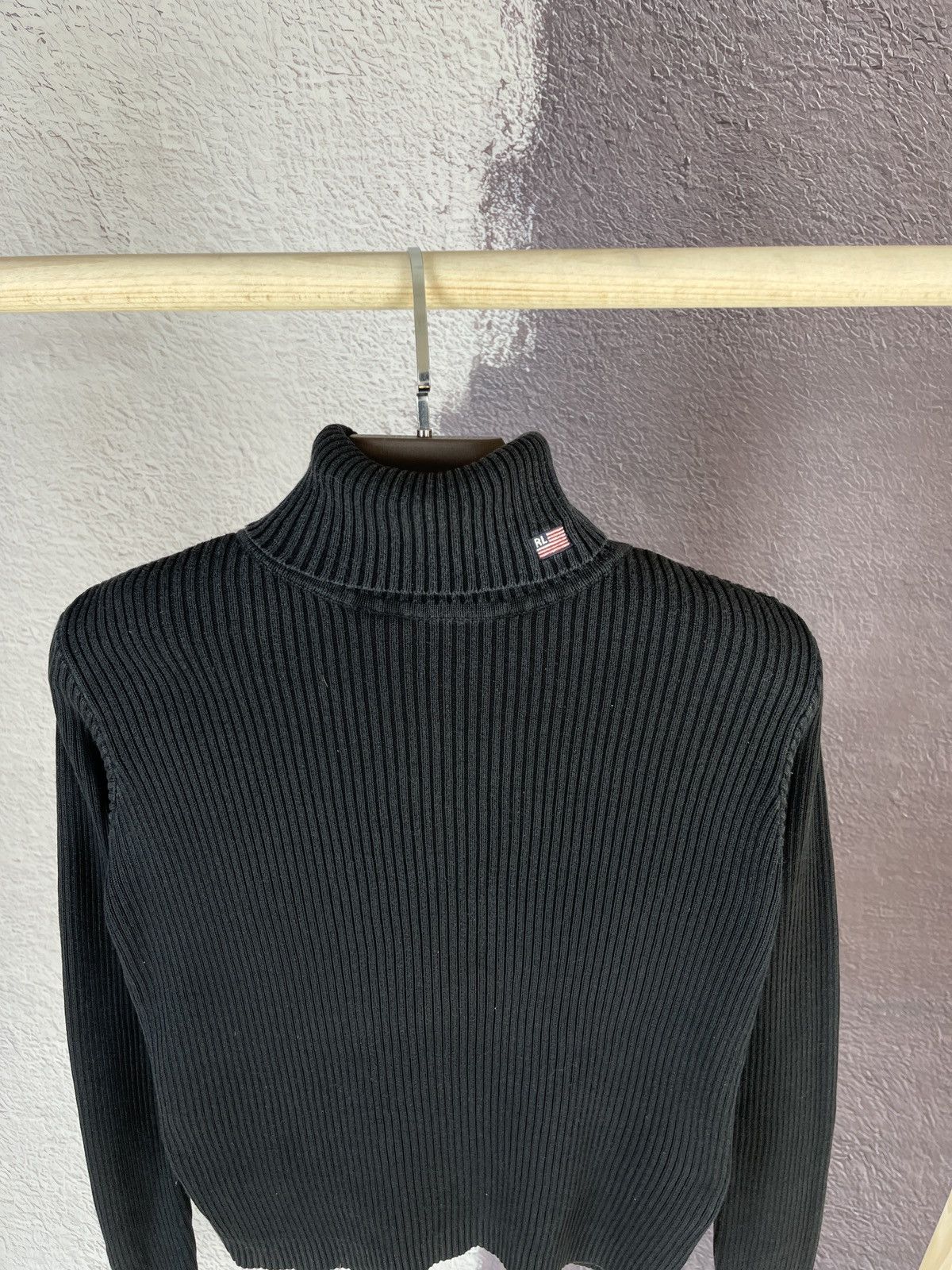 Polo Ralph Lauren Polo Jeans company Ralph Lauren black turtleneck logo knit Size M / US 6-8 / IT 42-44 - 6 Thumbnail