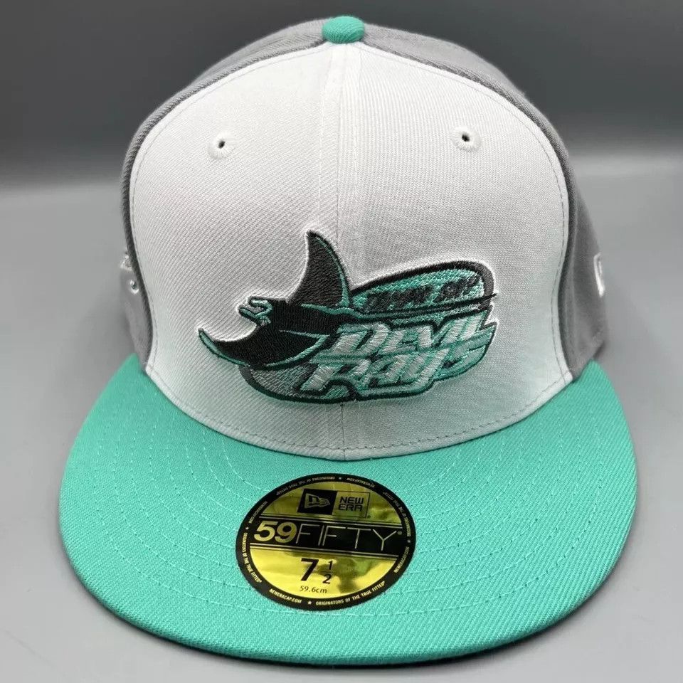 New Era Tampa Bay Rays Hat Men 7 1/2 Inaugural Season 1998 Fitted Size ONE SIZE - 2 Thumbnail
