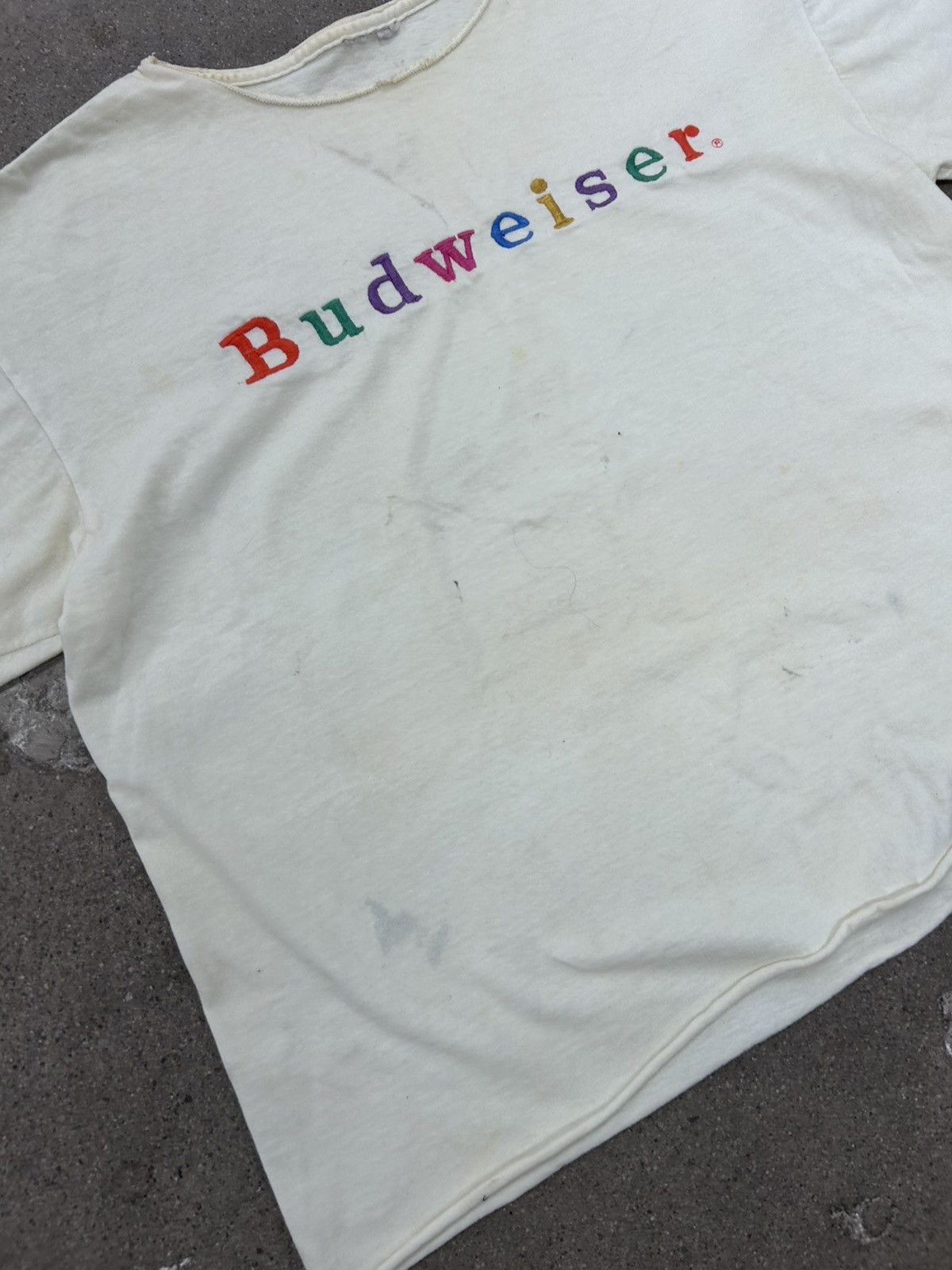 Budweiser Vintage 90s cropped budweiser t shirt Size US M / EU 48-50 / 2 - 3 Thumbnail