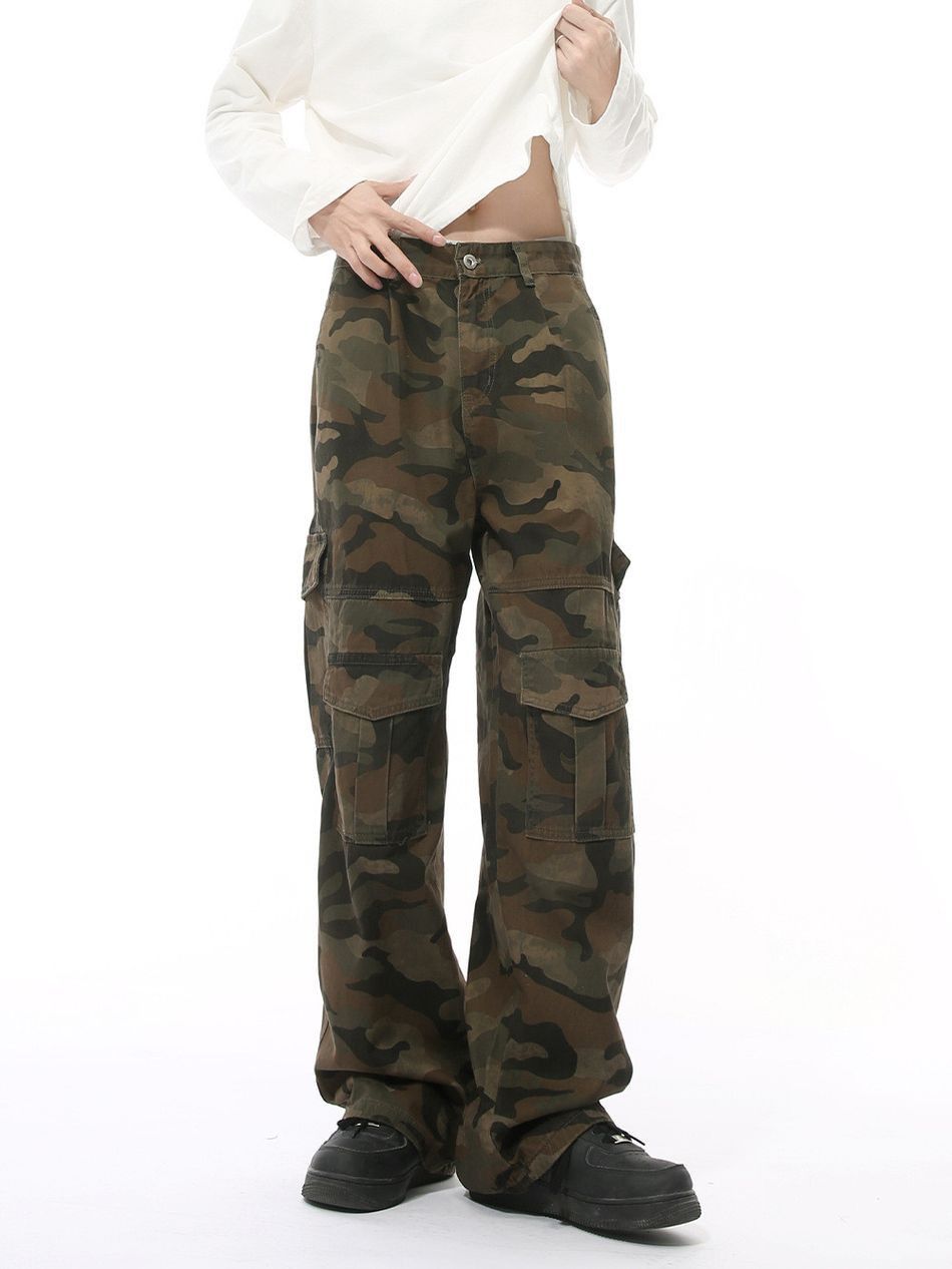 Japanese Brand Retro straight casual camouflage jeans Size US 32 / EU 48 - 3 Thumbnail