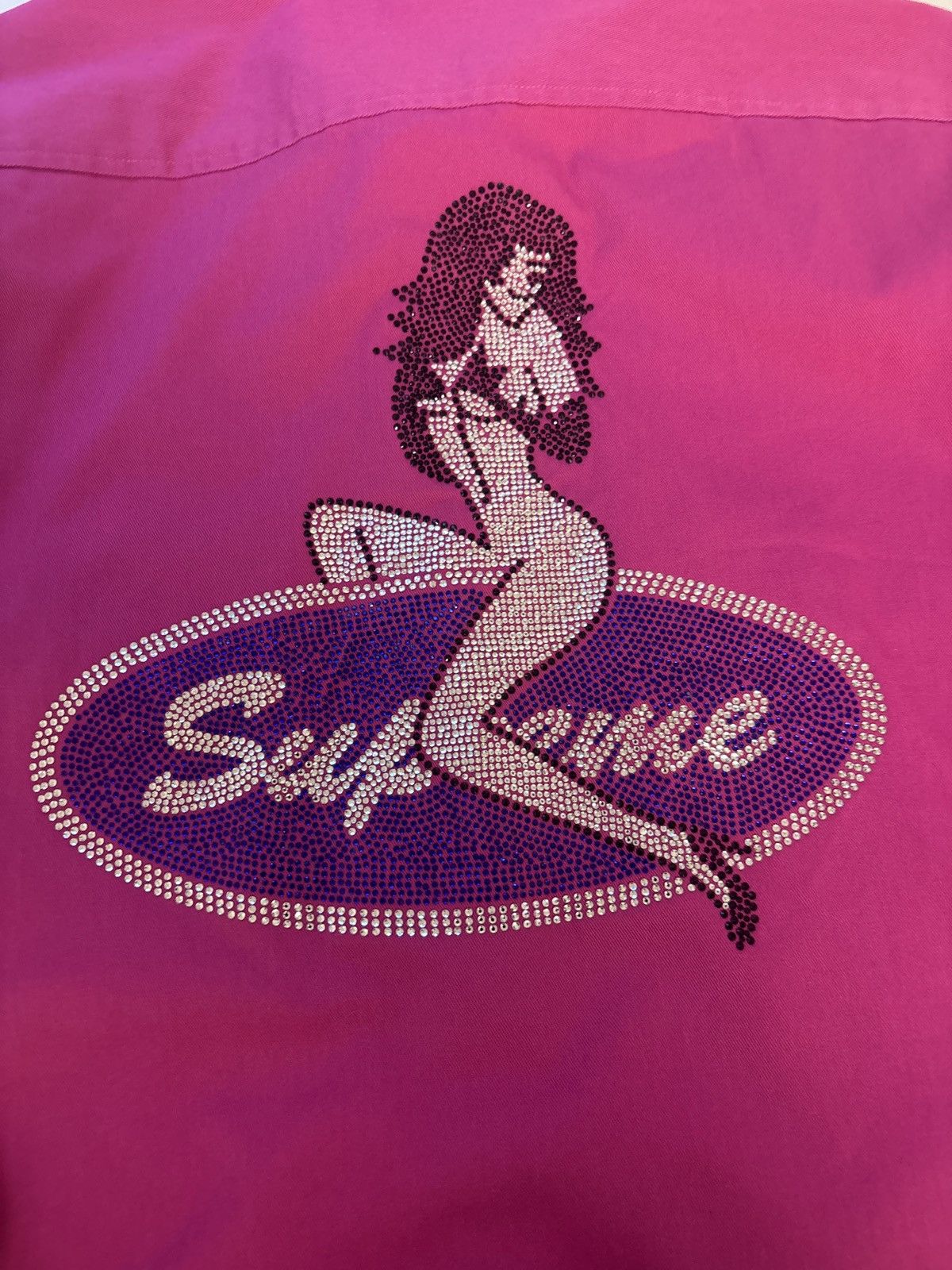 Supreme Supreme Rhinestone Pin-Up Shirt – Pink – Size Large Size US L / EU 52-54 / 3 - 2 Thumbnail