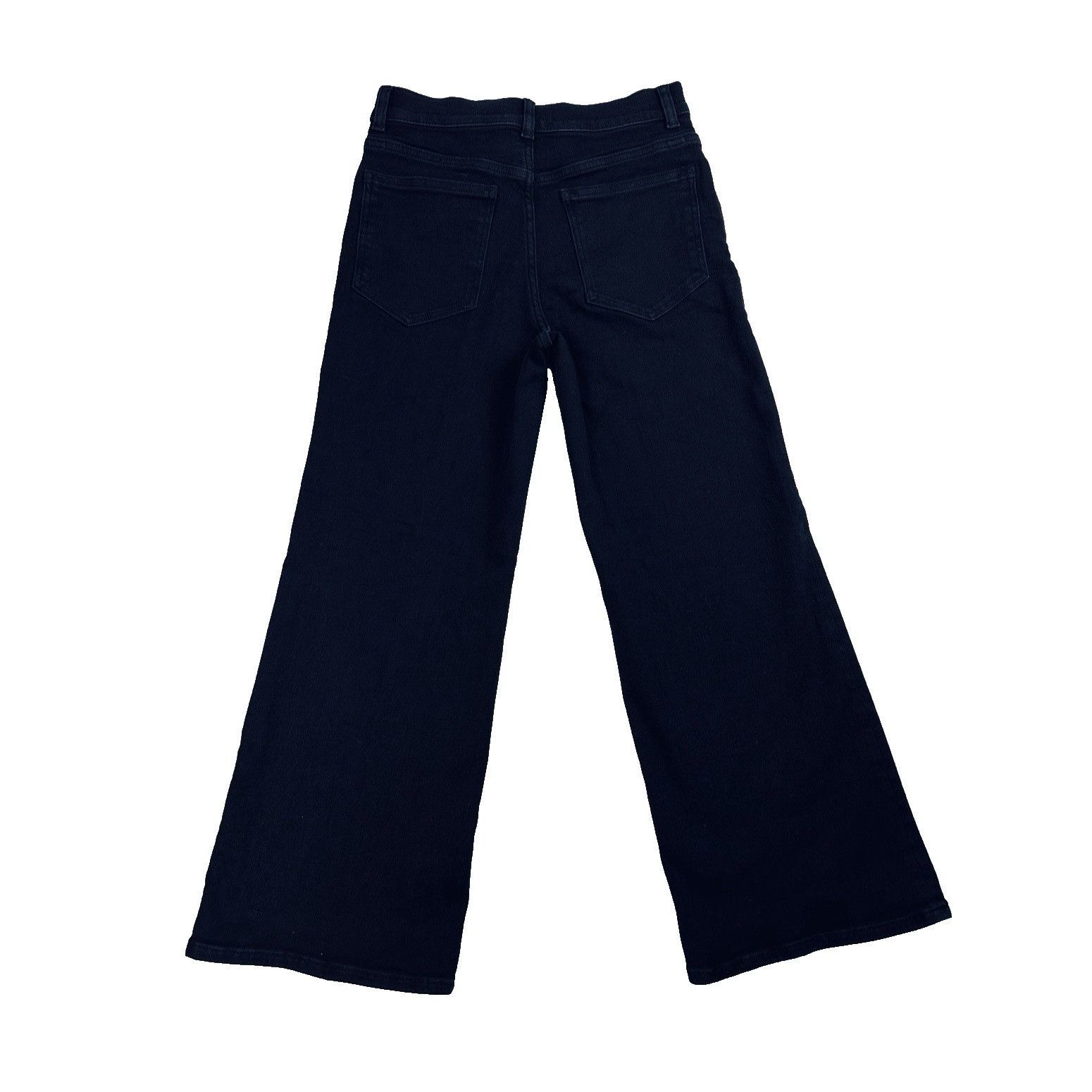 Madewell Madewell The Wide-Leg Jean Black Petite 27P High Rise Size 27" / US 4 / IT 40 - 7 Thumbnail