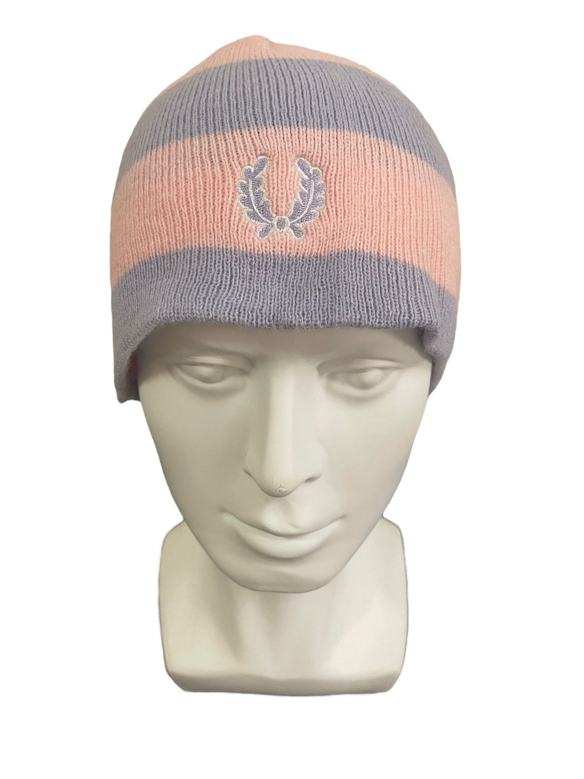 Fred Perry Vintage Fred Perry Made in UK Colour Block Beanie Size ONE SIZE - 1 Thumbnail
