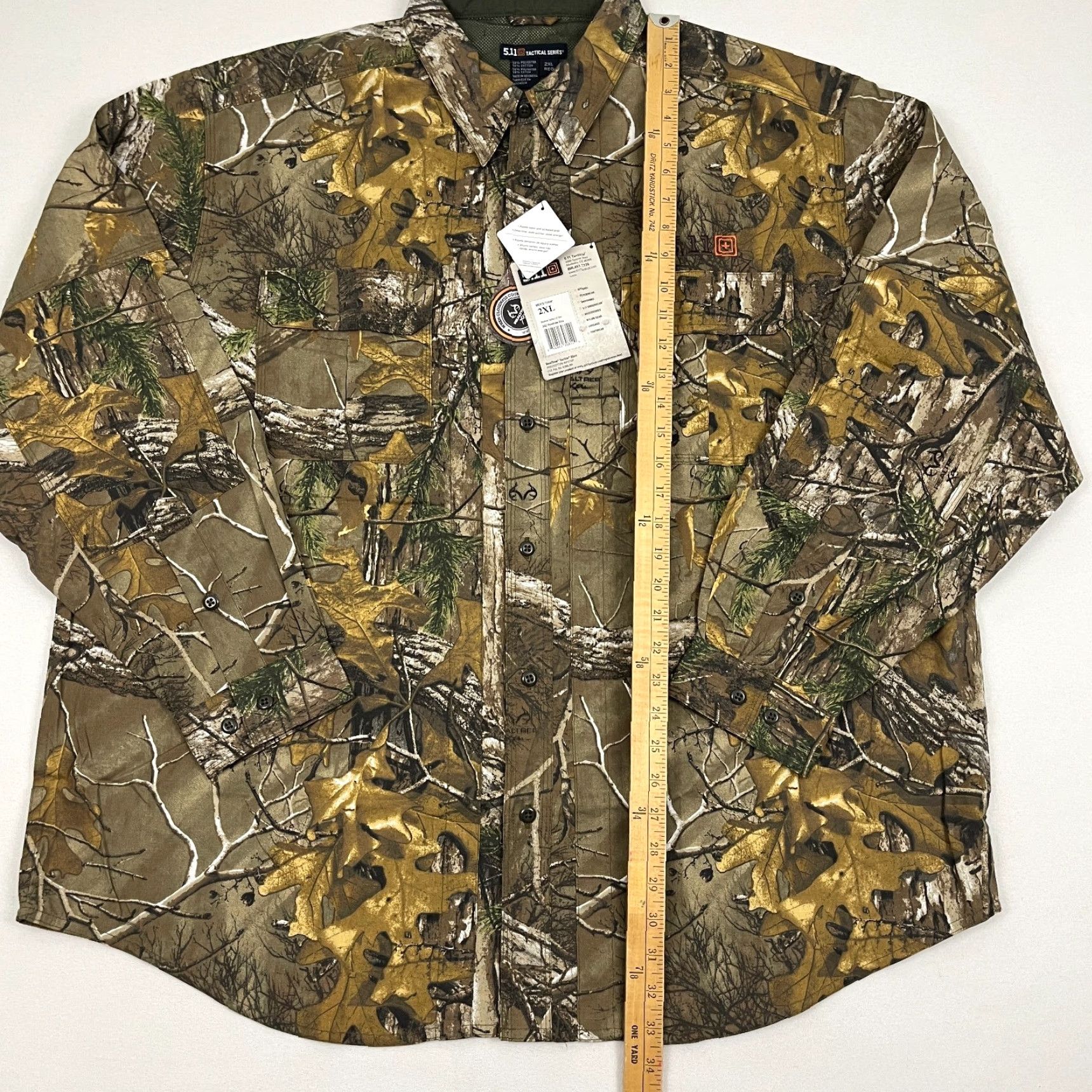 Vintage 5.11 511 Realtree Xtra Taclite Shirt Mens 2XL XXL Reg Camo Hunting Button Down Sizing Reg Camo Hunting Mens Button-Down Shirts 5.11 Tactical Size US XXL / EU 58 / 5 - 5 Thumbnail