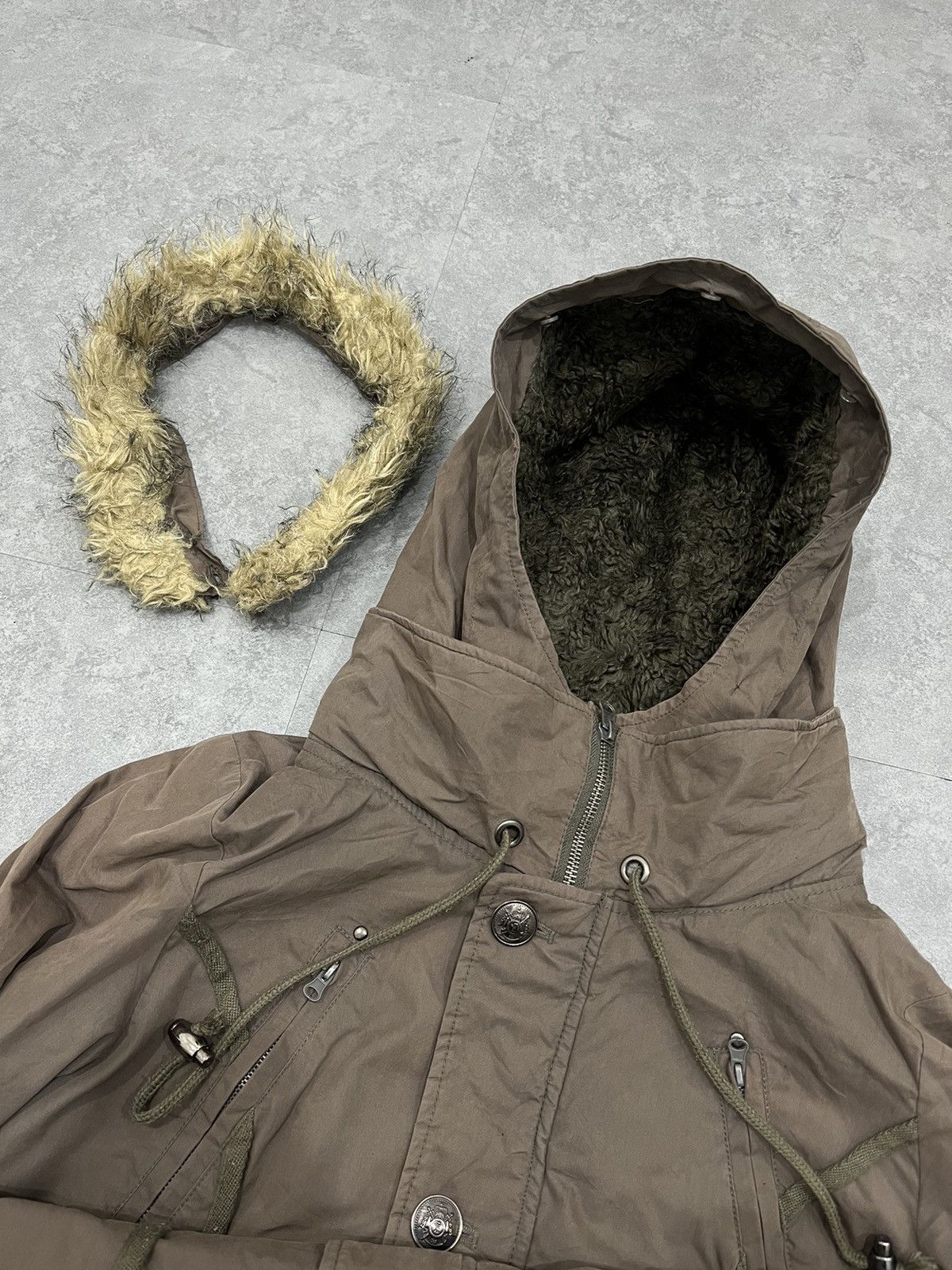 If Six Was Nine × Japanese Brand × Le Grande Bleu (L.G.B.) 2000s G.O.A Bono Jacket N3B Type Faux Fur Parka Jacket Size US M / EU 48-50 / 2 - 9 Thumbnail
