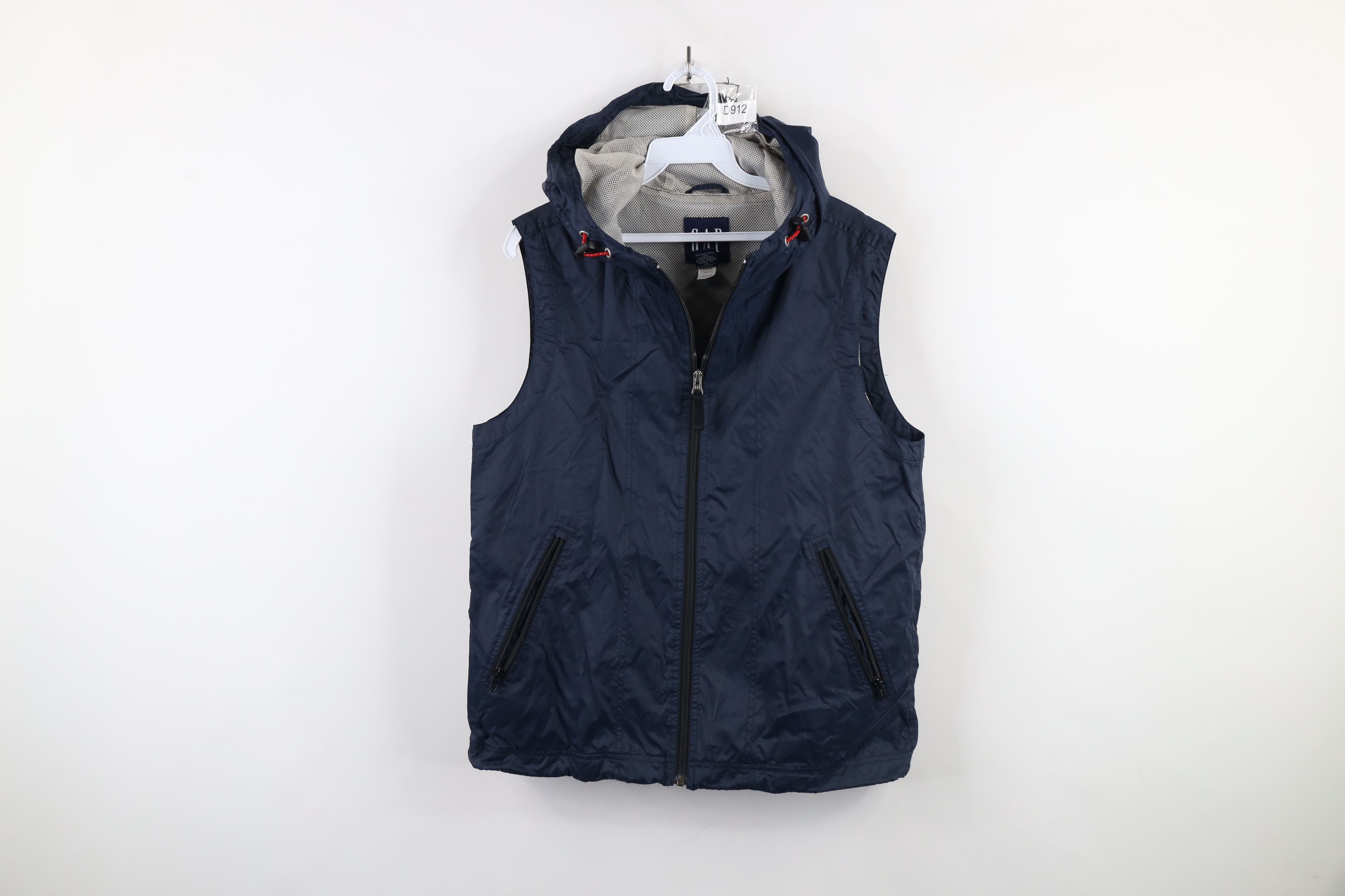 Gap × Vintage Vintage Y2K 2000 Gap Sleeveless Hooded Windbreaker Jacket Size US XS / EU 42 / 0 - 1 Thumbnail