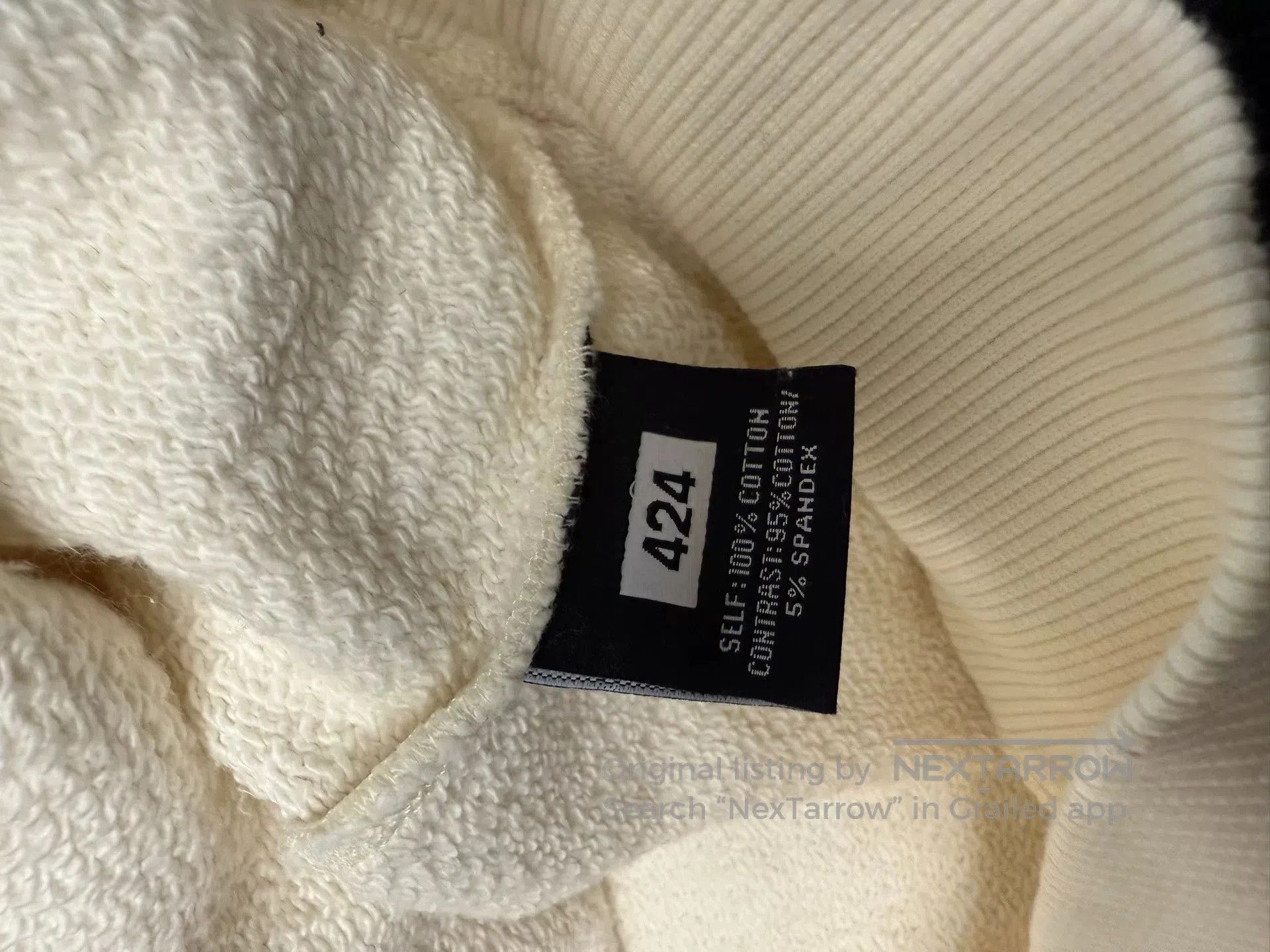 424 424 White Pullover Hoodie M. Size US M / EU 48-50 / 2 - 6 Thumbnail