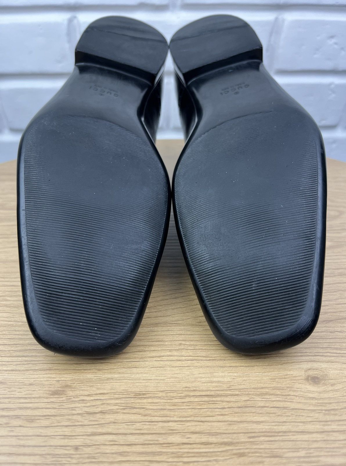 Gucci GUCCI Oxfords Leather Shoes Lace Up Back Logo Black Men’s Size US 10 / EU 43 - 18 Thumbnail