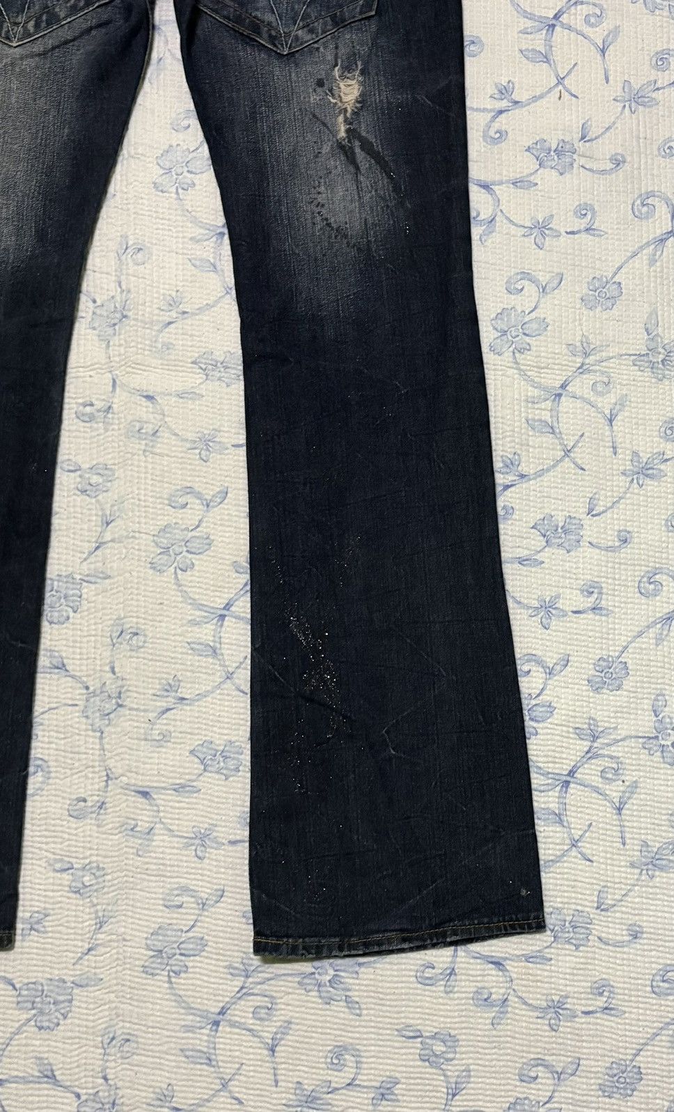 Japanese Brand Japanese Original Jeans Streetwear Flared Distressed Denim Size US 31 - 14 Thumbnail
