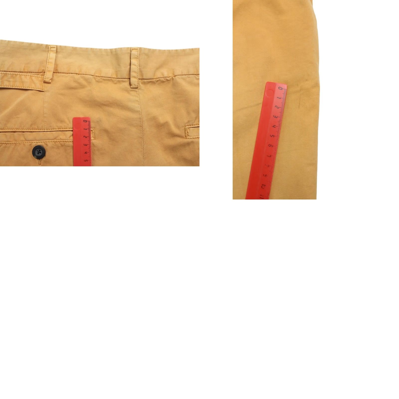 Diesel DIESEL P-Jasper Trousers Women's W31 Zip Pleated Belted Tapered Faded Orange Chino Casual Womens Size 24" / US 00 / IT 34 - 7 Thumbnail