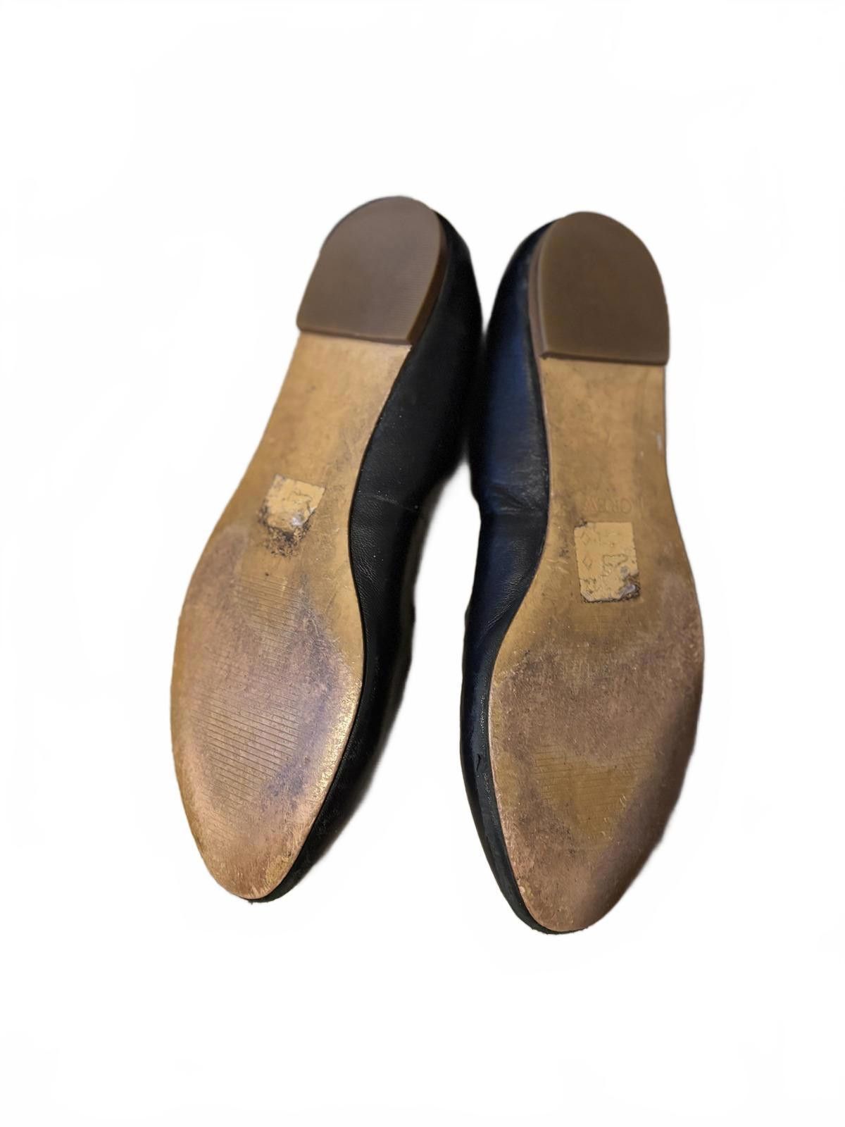 J.Crew J.Crew Black Leather Women's Flats with Scalloped Edges sz 7 Size US 7 / IT 37 - 5 Thumbnail