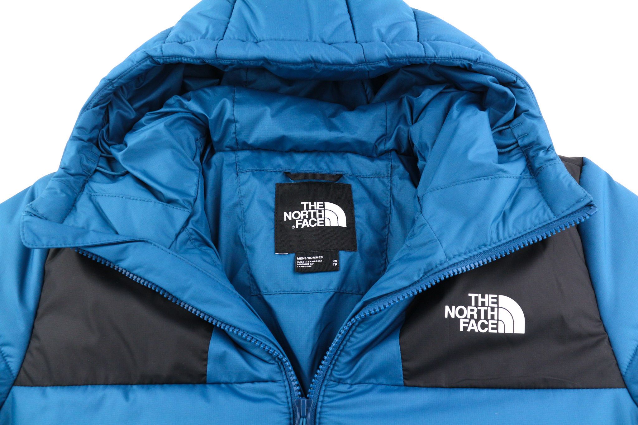 The North Face XS Blue Zip Insulation Hooded Lined Quilted Jacket 82586 Size US XS / EU 42 / 0 - 5 Thumbnail