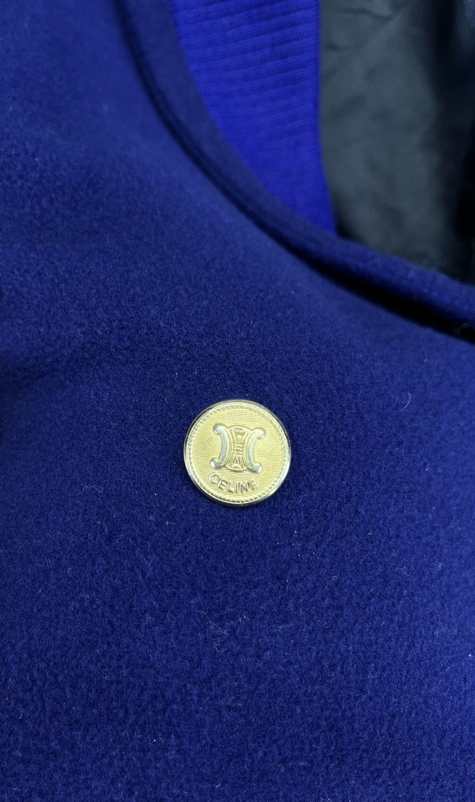 Celine Vintage 90s Celine Double Breasted Wool Jacket Size US L / EU 52-54 / 3 - 12 Thumbnail