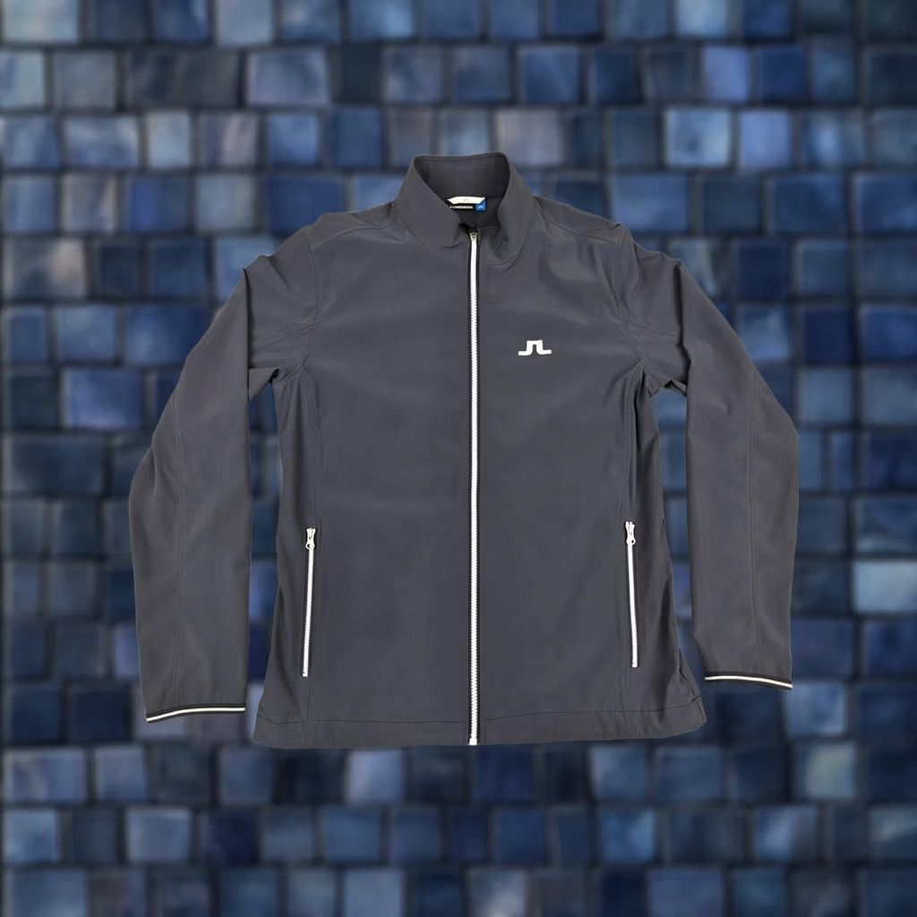 J.Lindeberg VINTAGE J.Lindeberg Jacket Womens L Gray Soft Shell Full Zip Stretch Golf Athletic Size L / US 10 / IT 46 - 1 Thumbnail