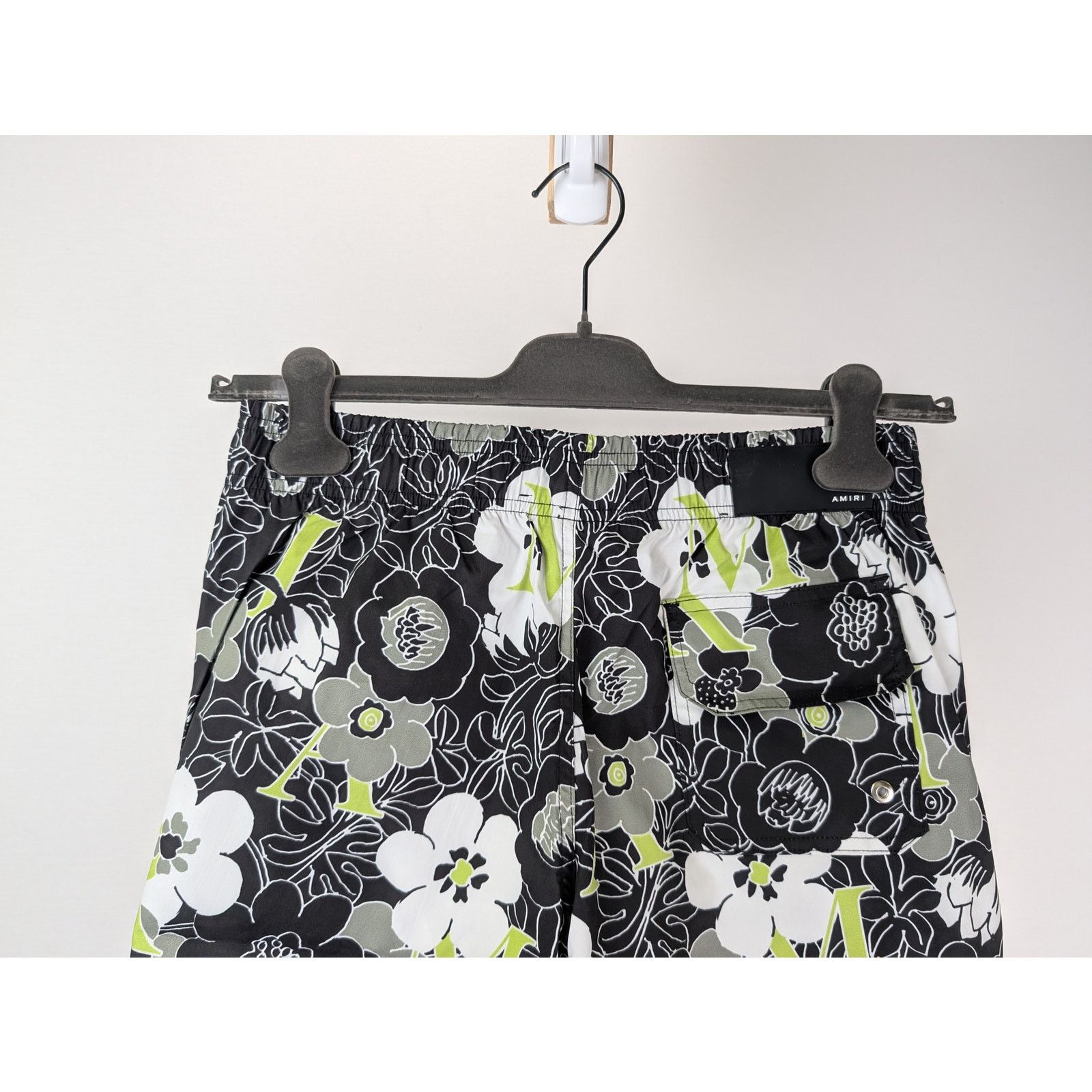 Amiri o1rshd1 Flower Amiri Swimtrunk Swim Shorts in Black Size US 30 / EU 46 - 7 Thumbnail