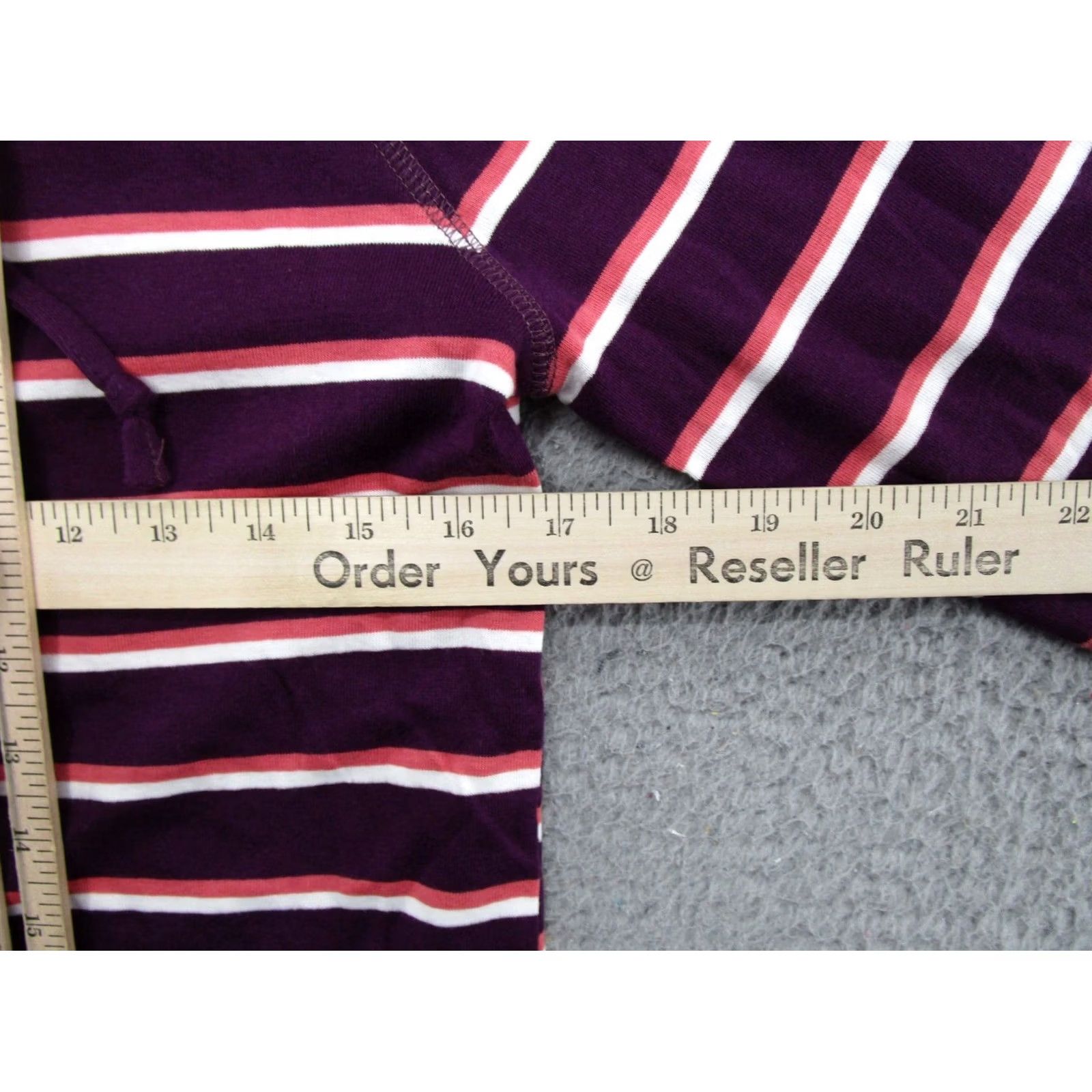 Eddie Bauer Eddie Bauer Women's Striped Lightweight Stretch Hoodie Outdoors Hiking L Multicolor Pullover Shirt Womens Size L / US 10 / IT 46 - 5 Thumbnail