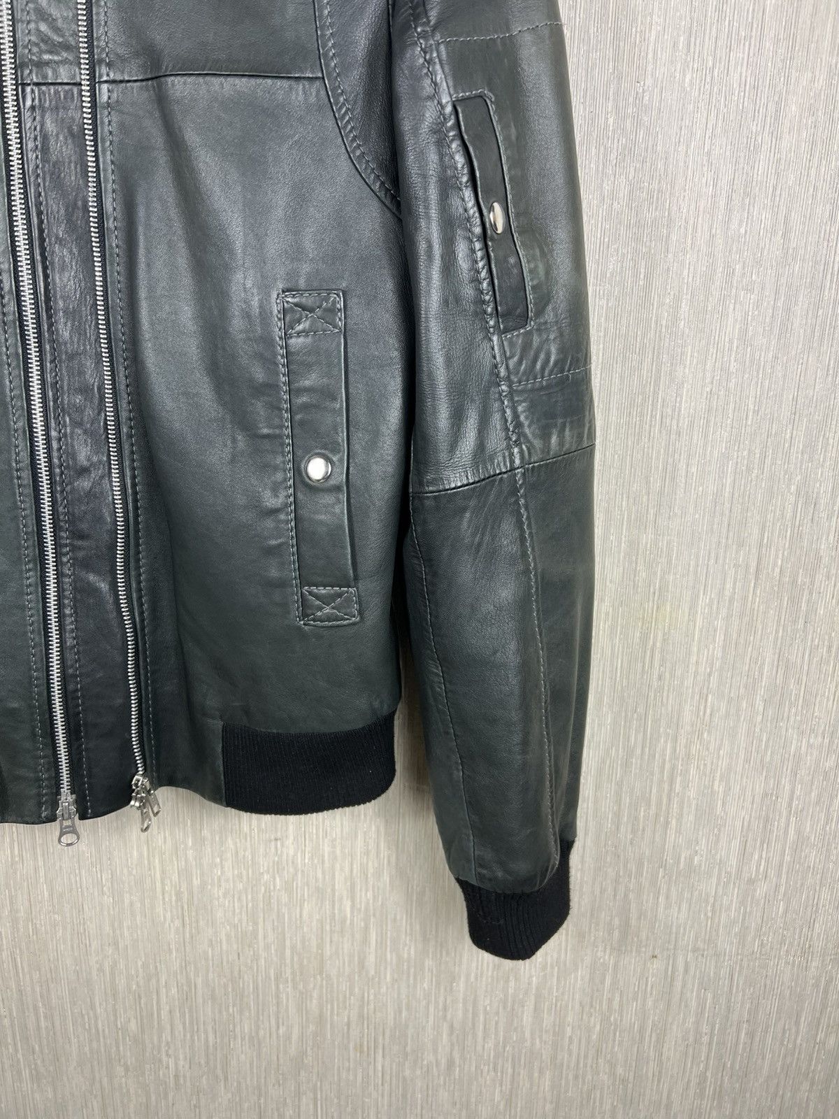 GOOSECRAFT Vintage Goose Craft bomber leather jacket double zip Size US L / EU 52-54 / 3 - 8 Thumbnail