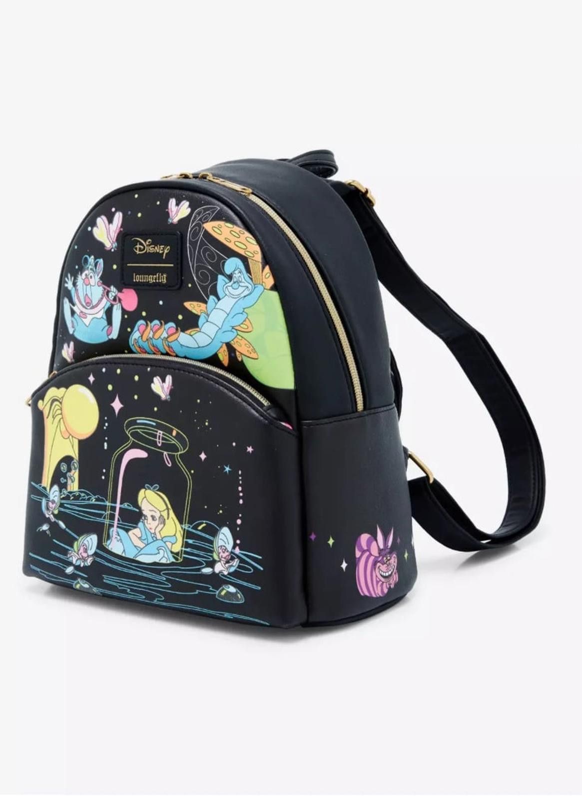 Loungefly Alice In Wonderland GITD Psychedelic Mini Backpack