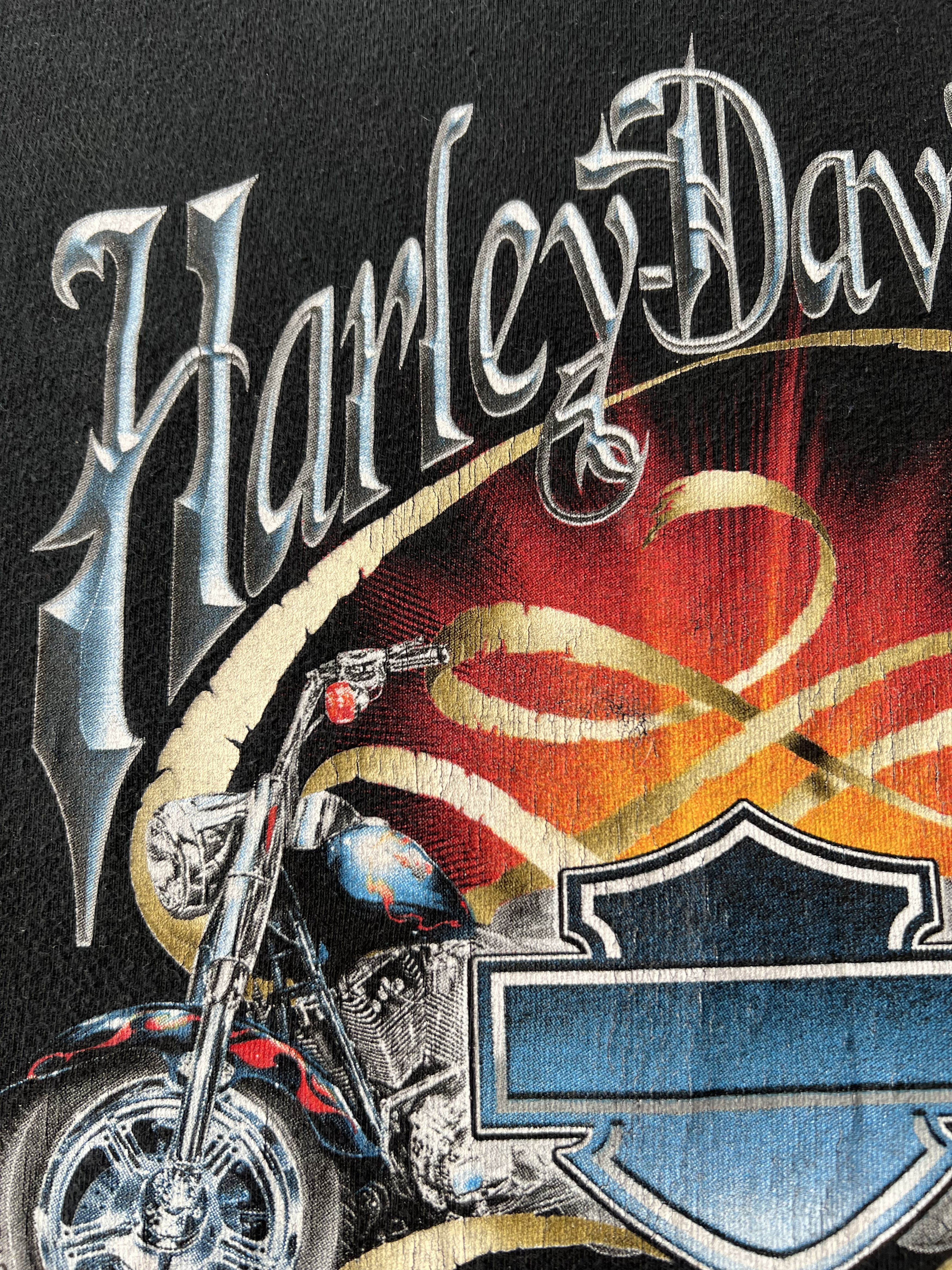 Harley Davidson Vintage 2006 Harley Davidson Motorcycle England Fire T-shirt Size US S / EU 44-46 / 1 - 7 Thumbnail