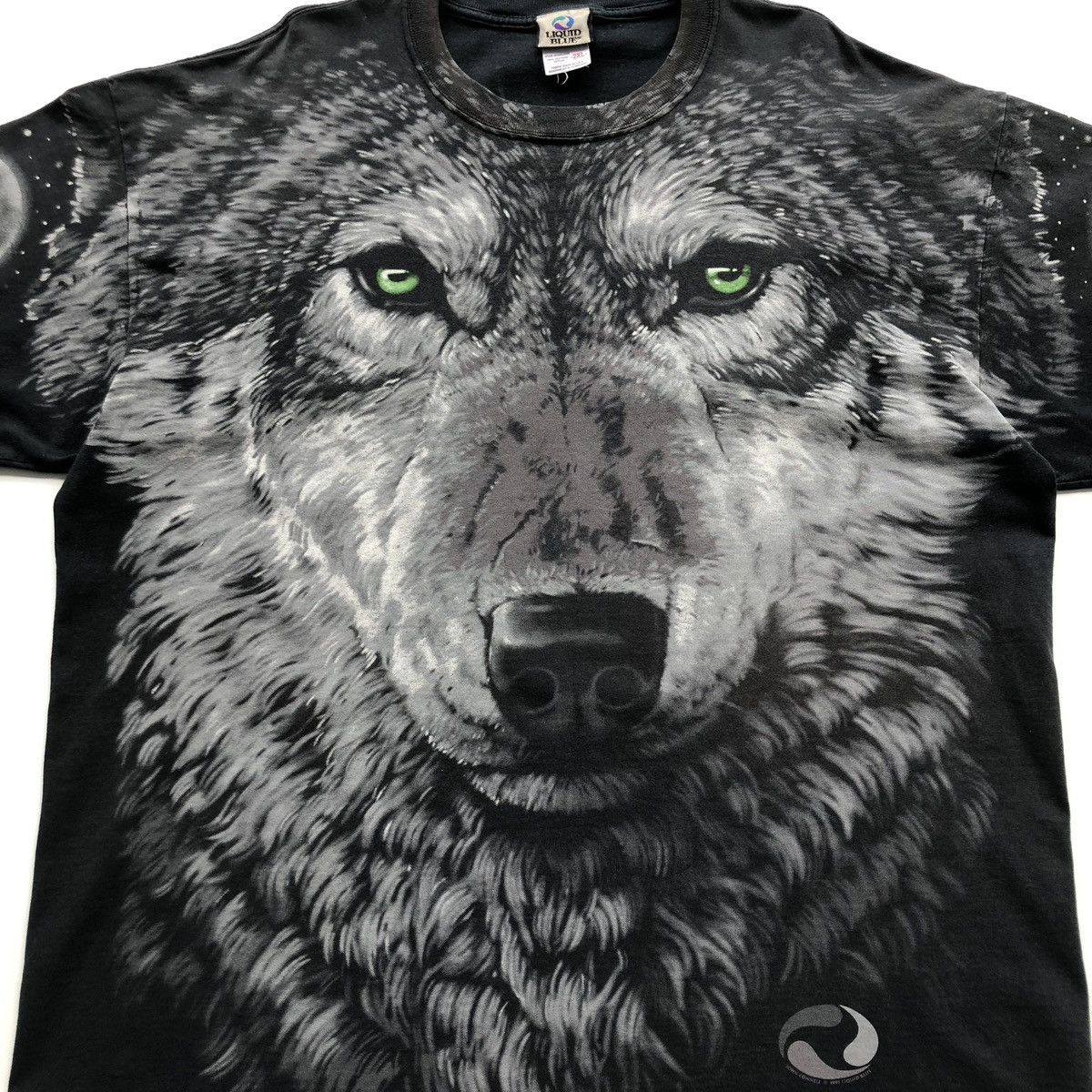 Liquid Blue Liquid Blue 1995 Wolf All Over Print Vintage 90’s T-Shirt Size US XXL / EU 58 / 5 - 6 Thumbnail