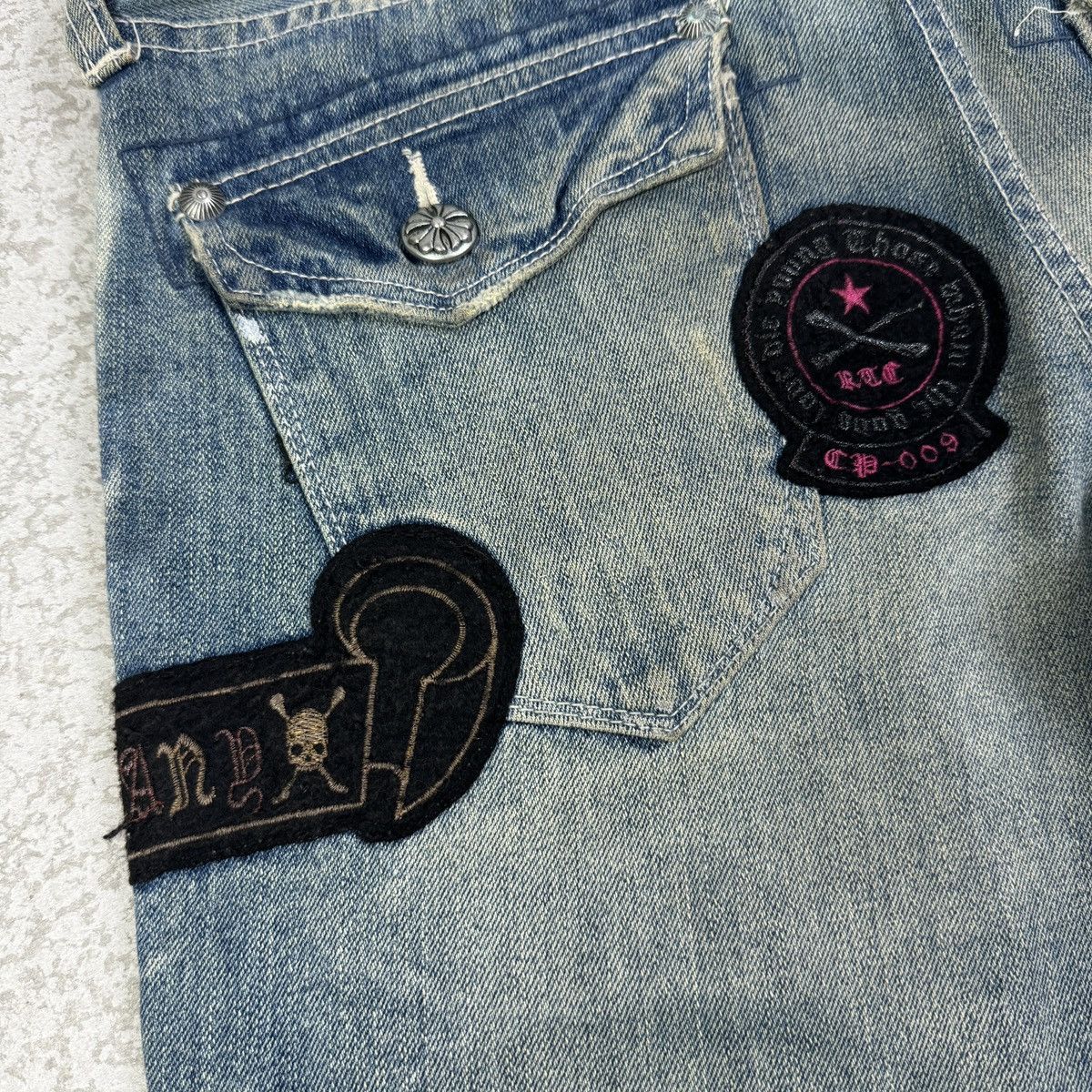 If Six Was Nine Japanese Brand Army of Me Patches Flare Jeans Size US 31 - 13 Thumbnail