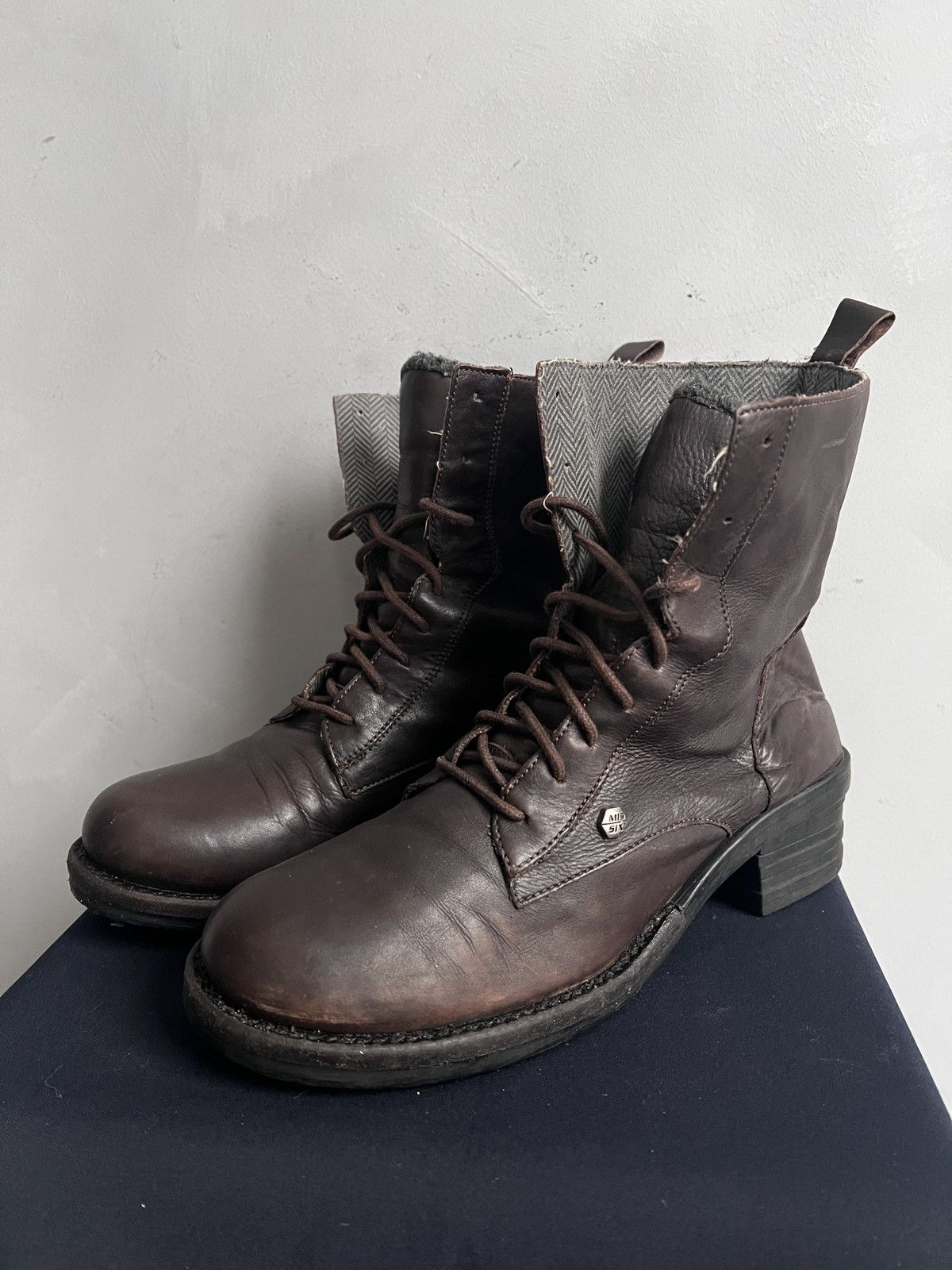 Dirk Bikkembergs Leather Boots Dirk Bikkembergs Style lace-up Combat Size US 7.5 / EU 40-41 - 1 Thumbnail