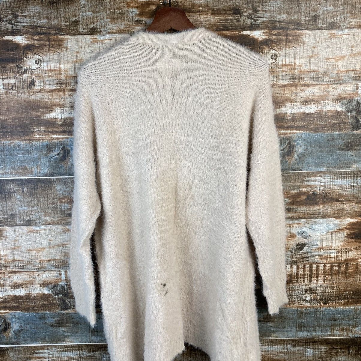 Japanese Brand DL Ingni Pink Cardigan fur shaggy mohair Knitwear #C1056 Size M / US 6-8 / IT 42-44 - 13 Thumbnail