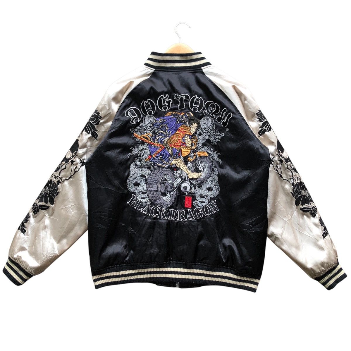 DOG TOWN BLACK DRAGON スカジャン L Amazon.co.jp: dogtown スカジャン ドッグタウン 龍 BLACK