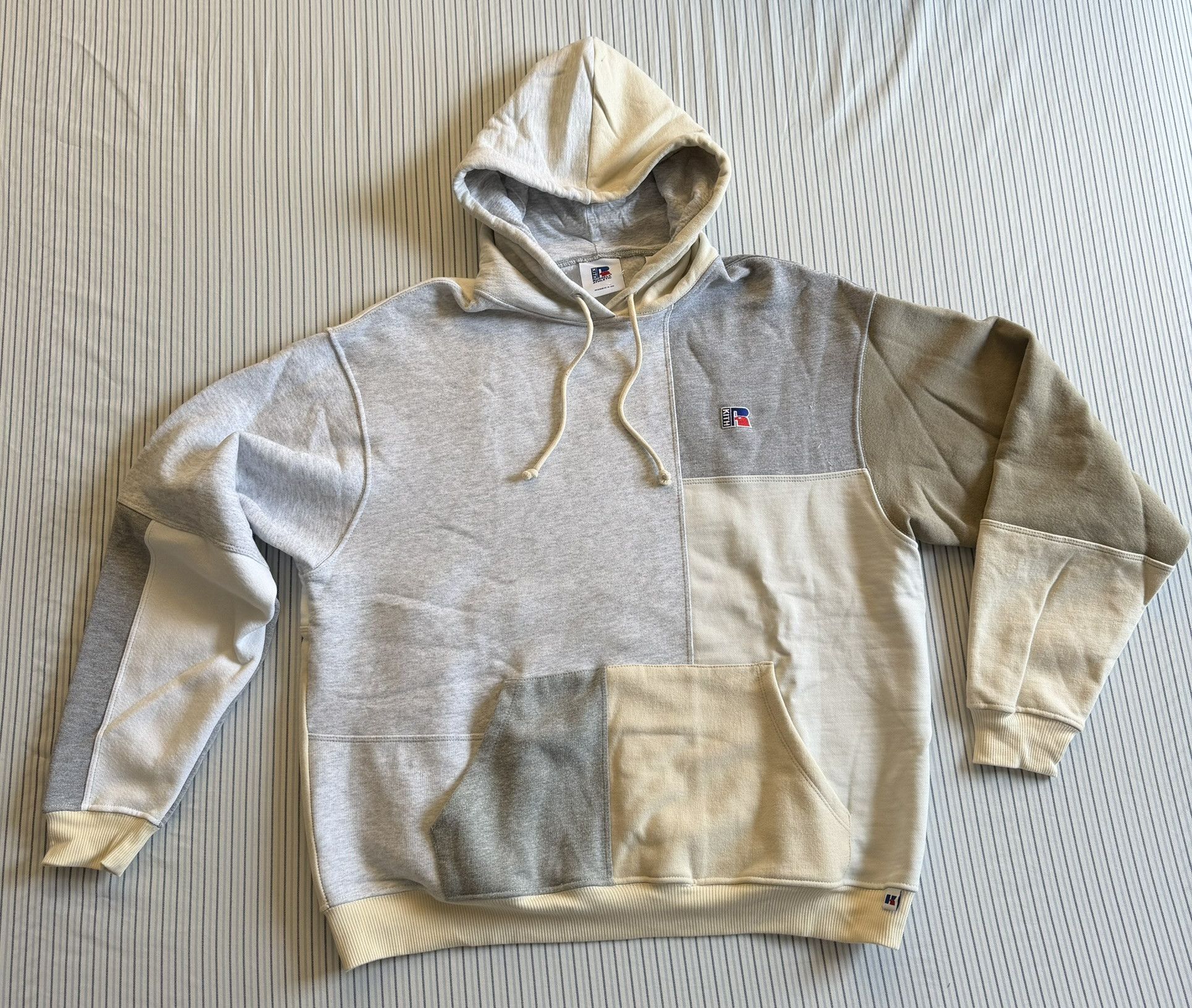 Kith×Russell Patchwork Williams Hoodie Kith Kith x Russell Patchwork Williams III Hoodie Astro Size M